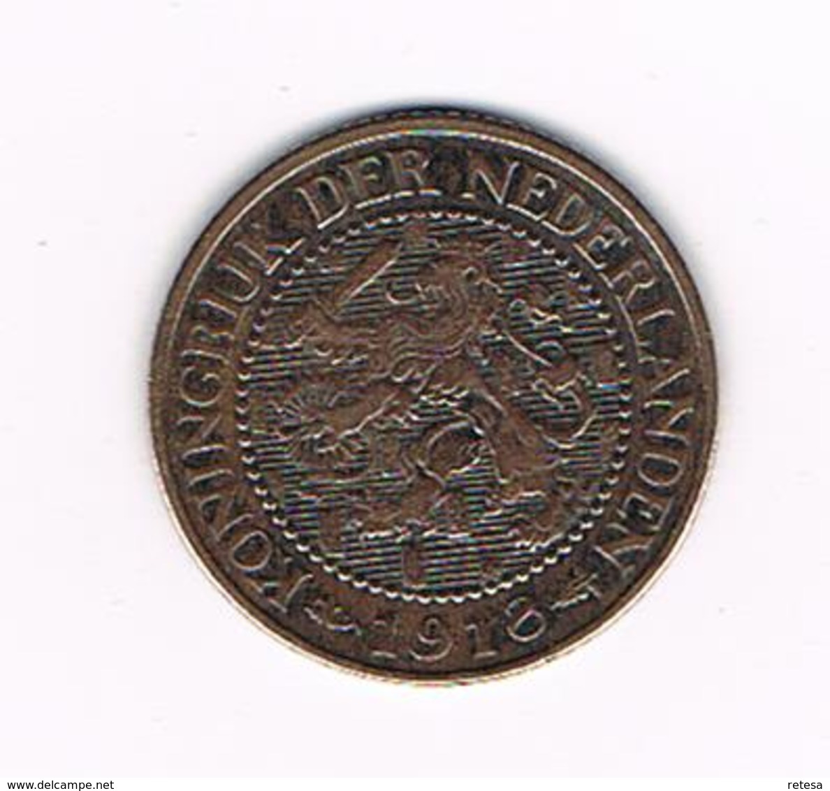 °°°  NEDERLAND  2 1/2 CENT  1918  WILHELMINA - 2.5 Cent