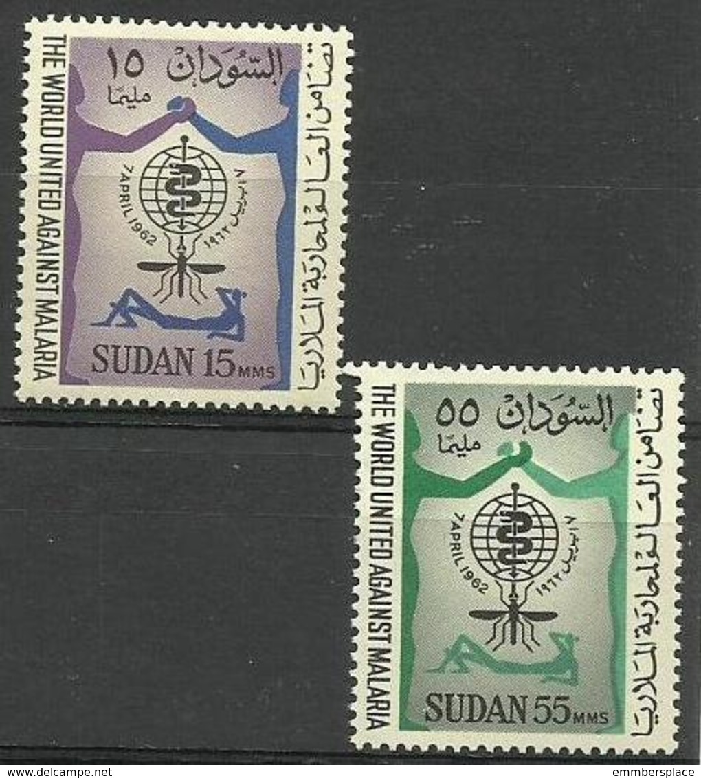 Sudan - 1962 Malaria Eradication  MLH *  SG 167-8  Sc 142-3 - Sudan (1954-...)