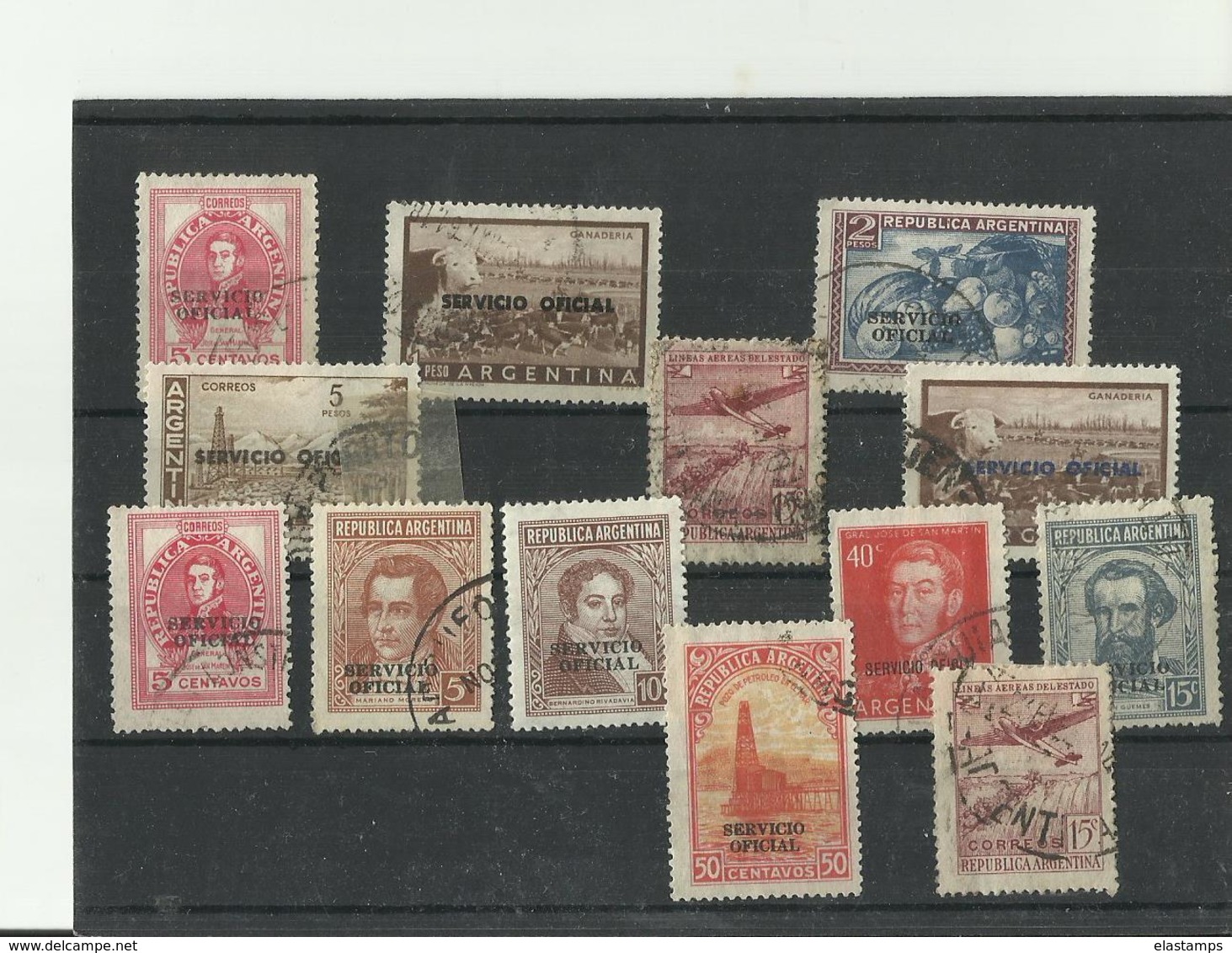 Argentina Lot ,gestempel Servicio Oficial - Colecciones & Series