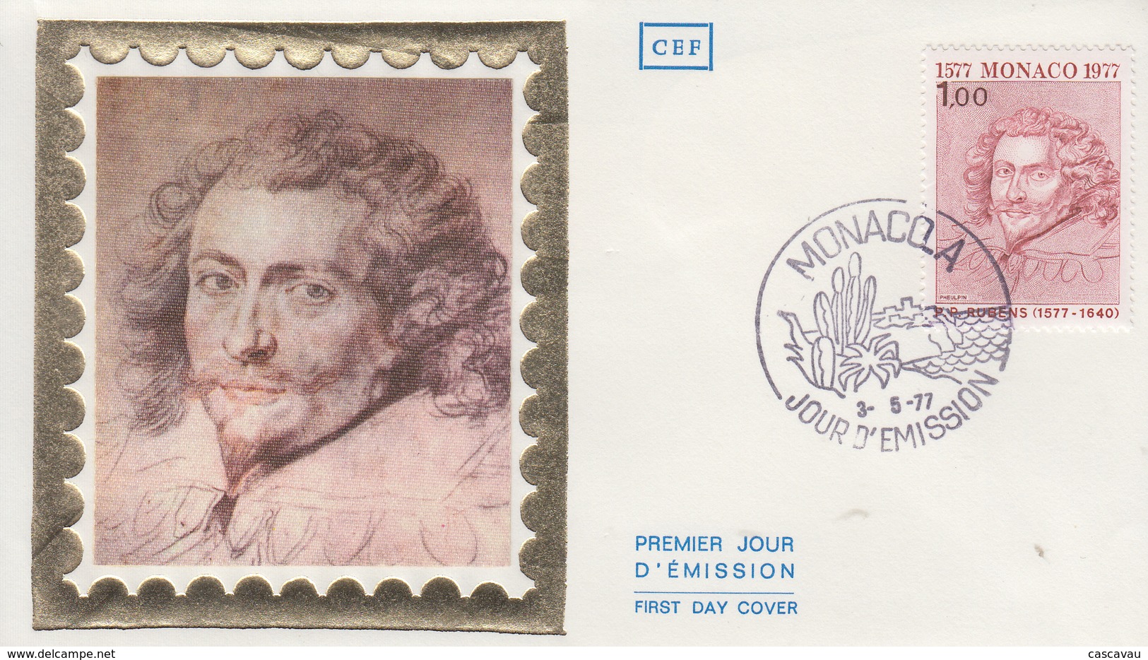 Enveloppe  FDC  1er  Jour   MONACO   Oeuvre  De   RUBENS    1977 - Rubens