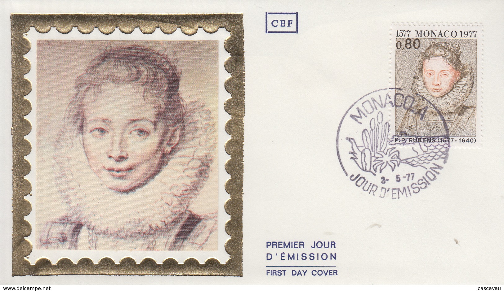 Enveloppe  FDC  1er  Jour   MONACO   Oeuvre  De   RUBENS    1977 - Rubens