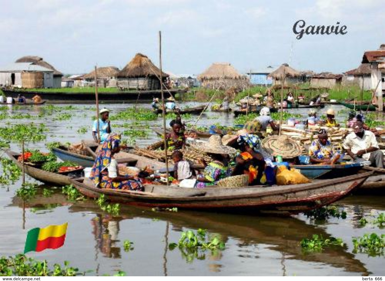 Benin Ganvie Lake Village New Postcard - Benin