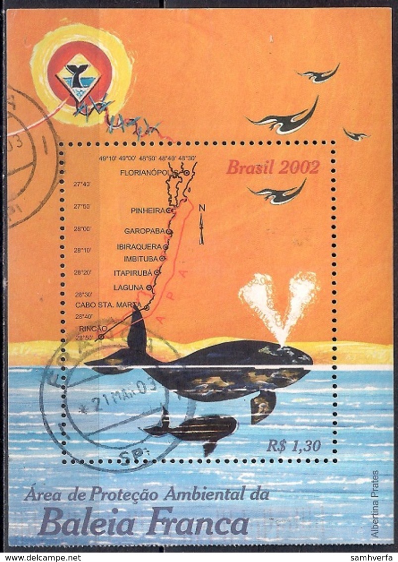 Brasil 2002 - Environmental Protection Of The Southern Right Whale - Usados