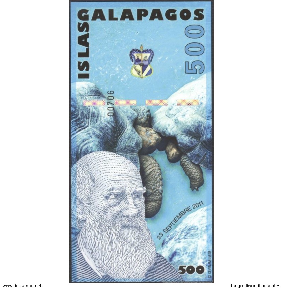 TWN - ISLAS GALAPAGOS (private Issue) - 500 Nuevos Sucres 23.9.2011 Polymer UNC - Altri & Non Classificati