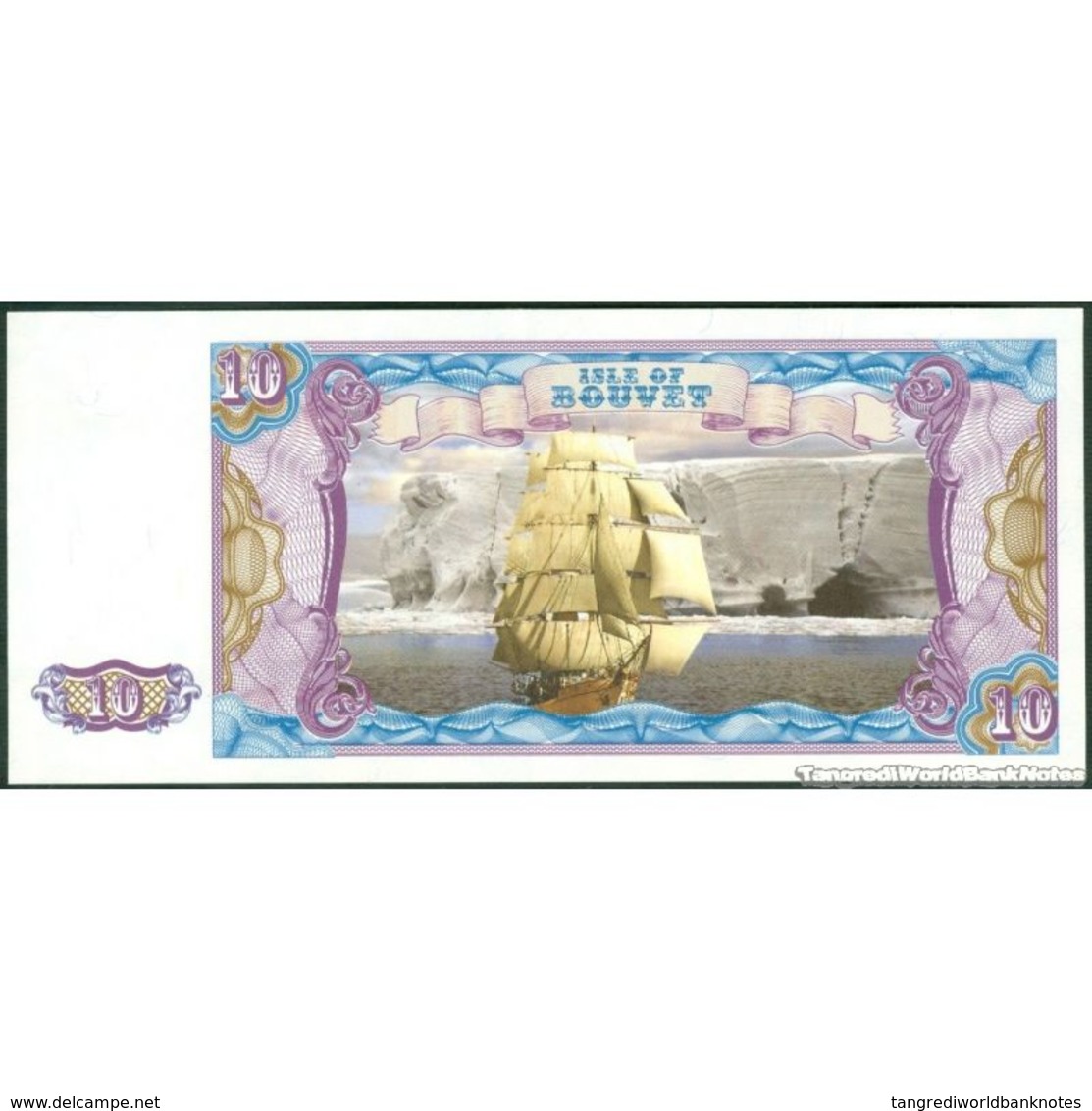 TWN - ISLE OF BOUVET (private Issue) - 10 Dollars 2012 Series C UNC - Altri & Non Classificati