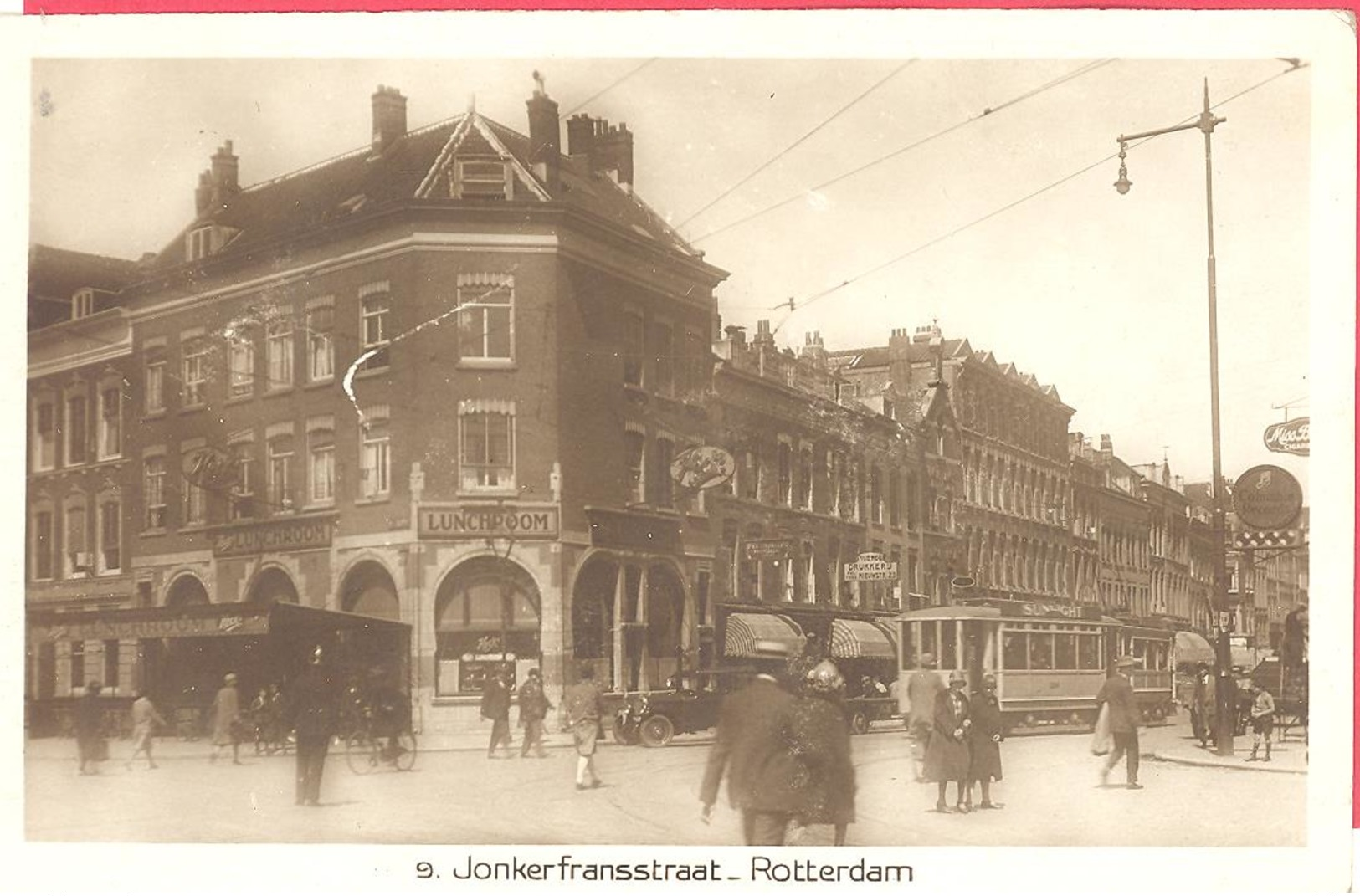 ROTTERDAM  Jonkerfransstraat  Mit Tram   Um 1910 - Strassenbahnen