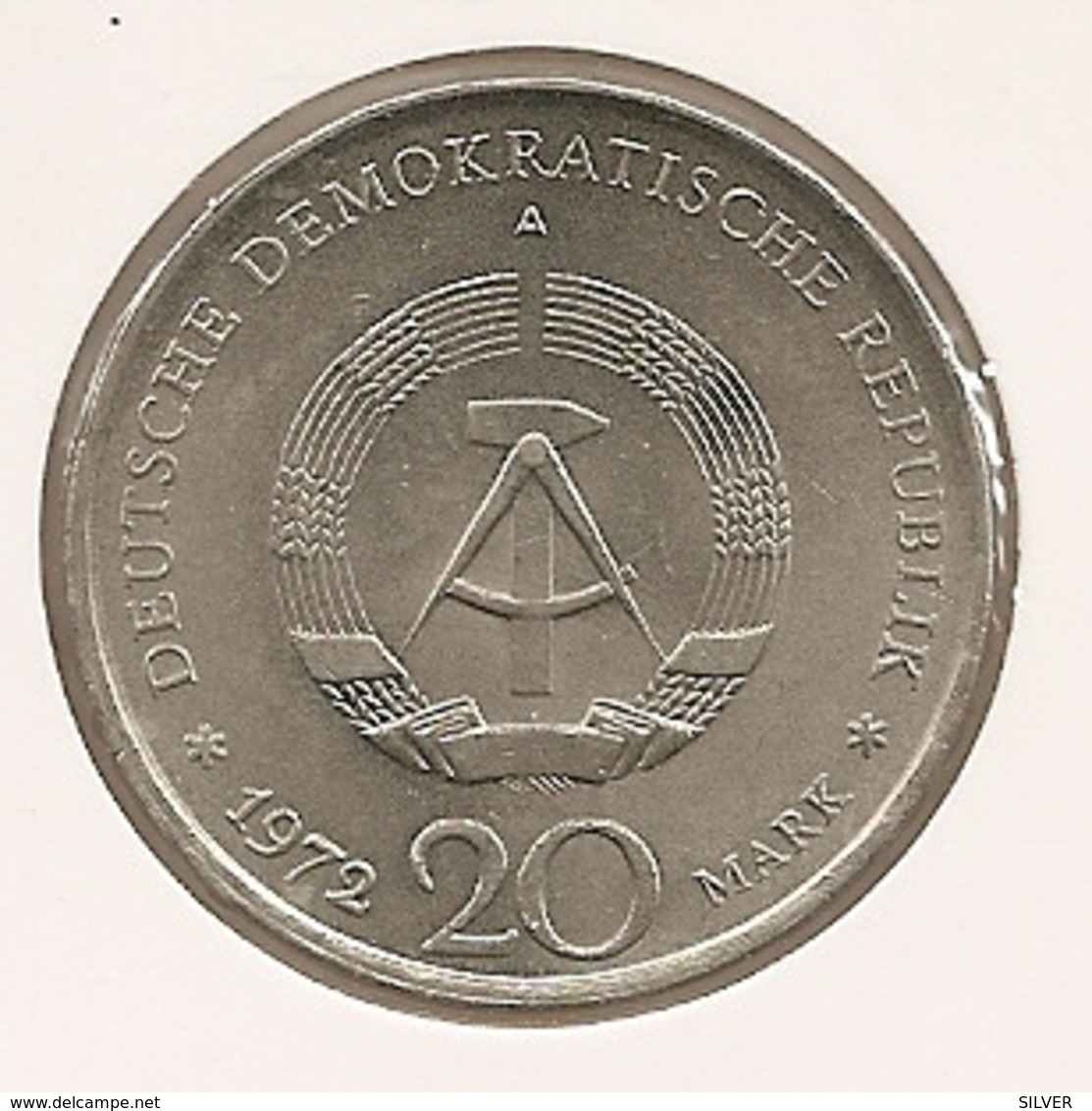 GERMANY ALLEMAGNE ALEMANHA 20 MARK 1976 Wilhelm Pieck 238 - Collections