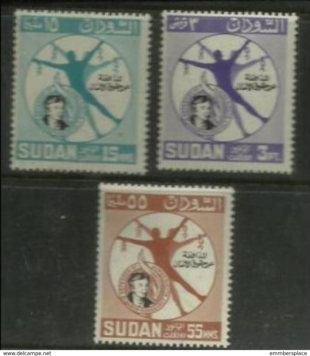 Sudan - 1964 Eleanor Roosevelt Anniversary MLH *  SG 236-8  Sc 170-2 - Sudan (1954-...)