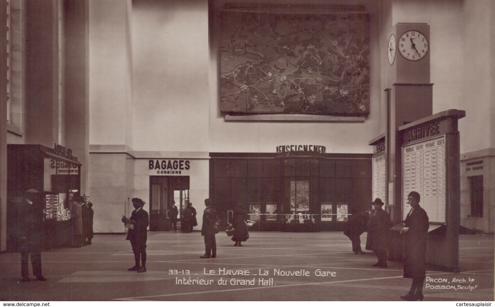 Le Havre : La Nouvelle Gare - Interieur Du Grand Hall - Station