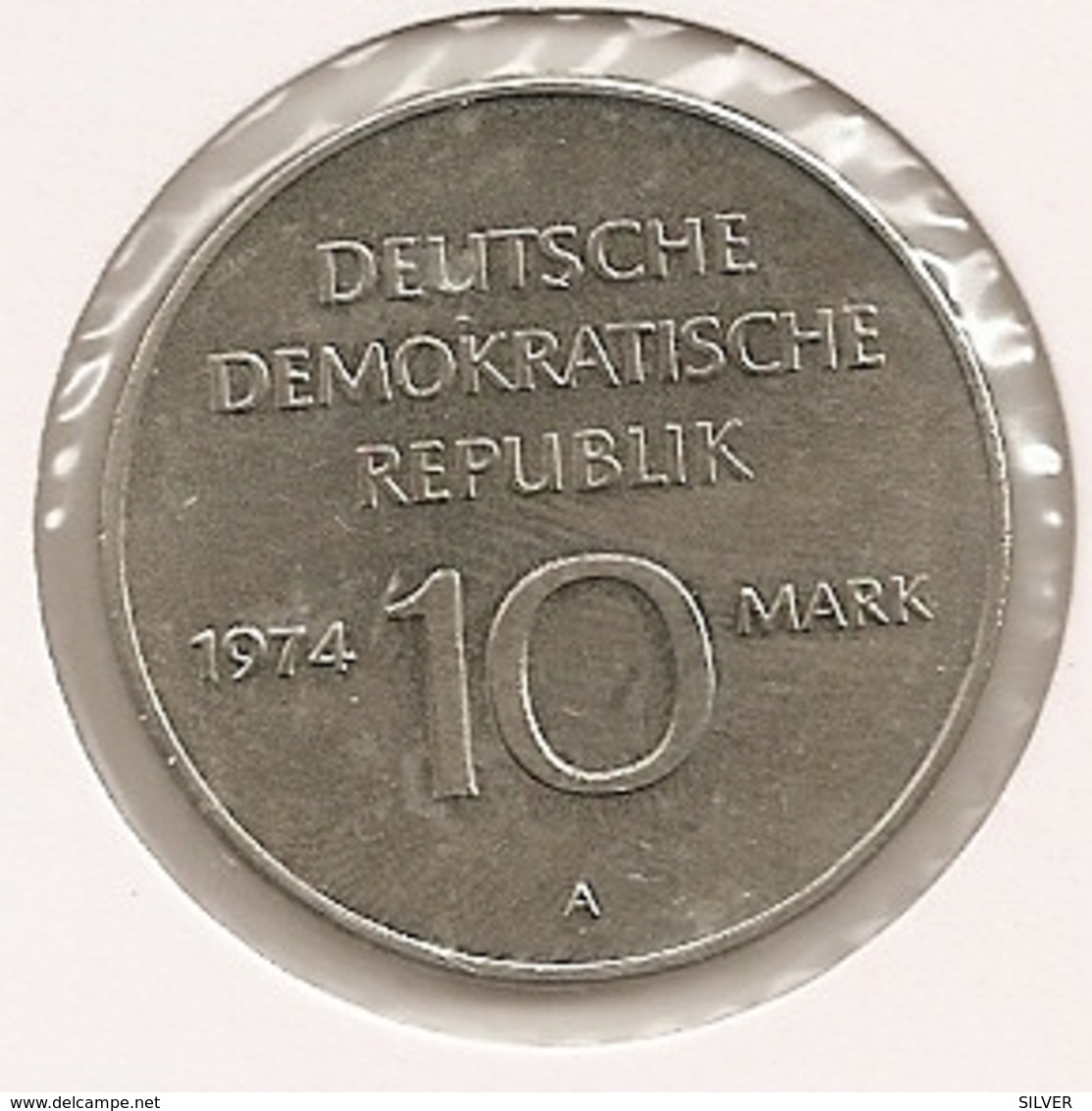 GERMANY ALLEMAGNE ALEMANHA 10 MARK 1974 25th Anniversary (with State Motto) 239 - Collections
