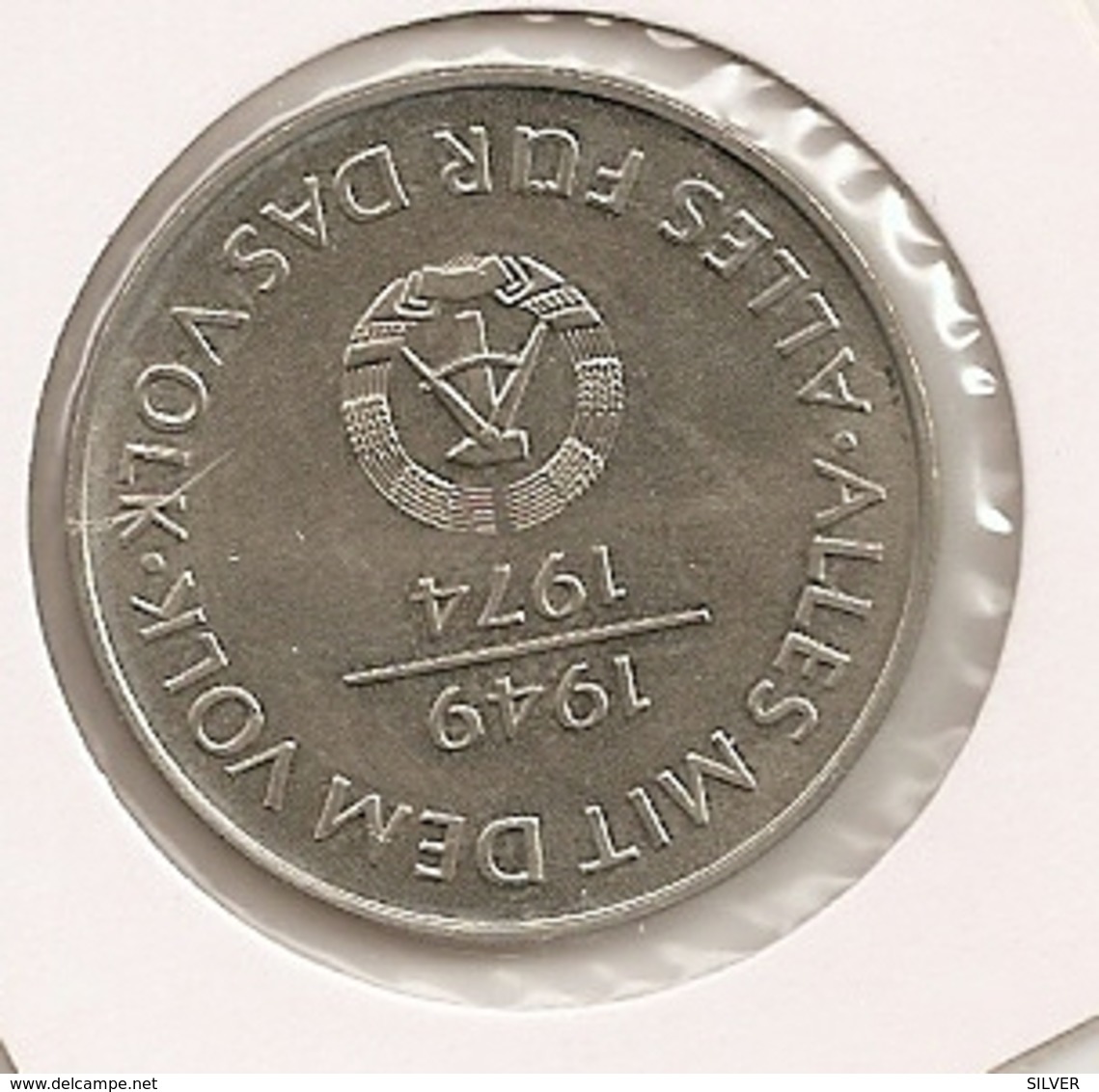 GERMANY ALLEMAGNE ALEMANHA 10 MARK 1974 25th Anniversary (with State Motto) 239 - Verzamelingen