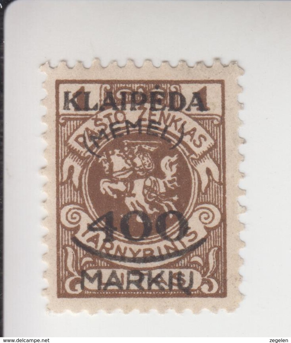 Memelgebied Michel-nr.128 * - Unused Stamps