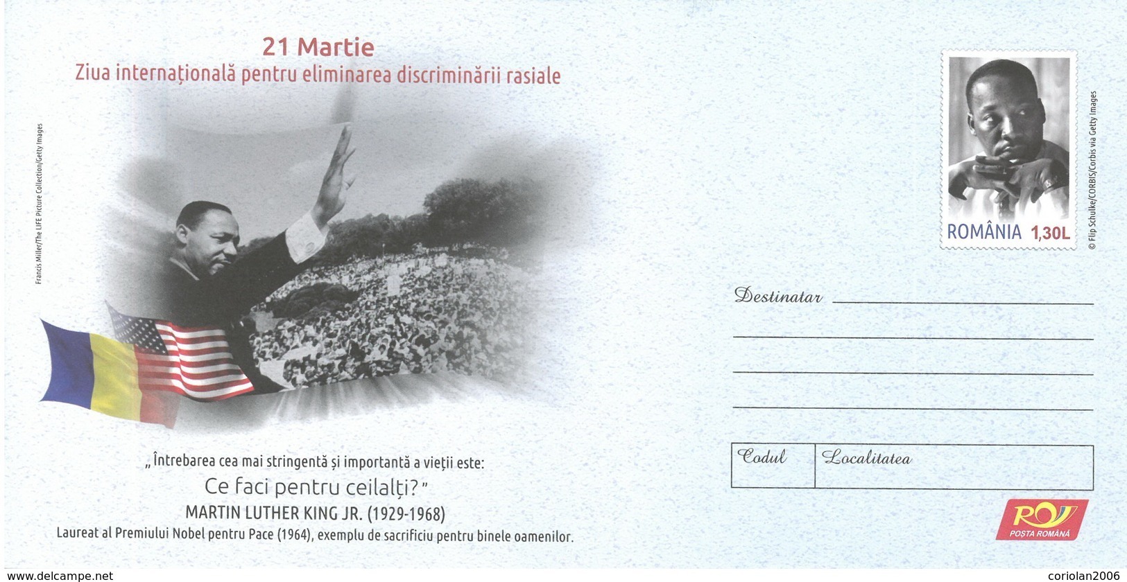 Romania / Postal Stationery / - Martin Luther King