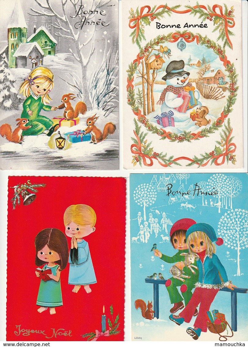 Lot 51 Cartes Bonne Année, Joyeux Noël Gelukkig Nieuwjaar - Nouvel An