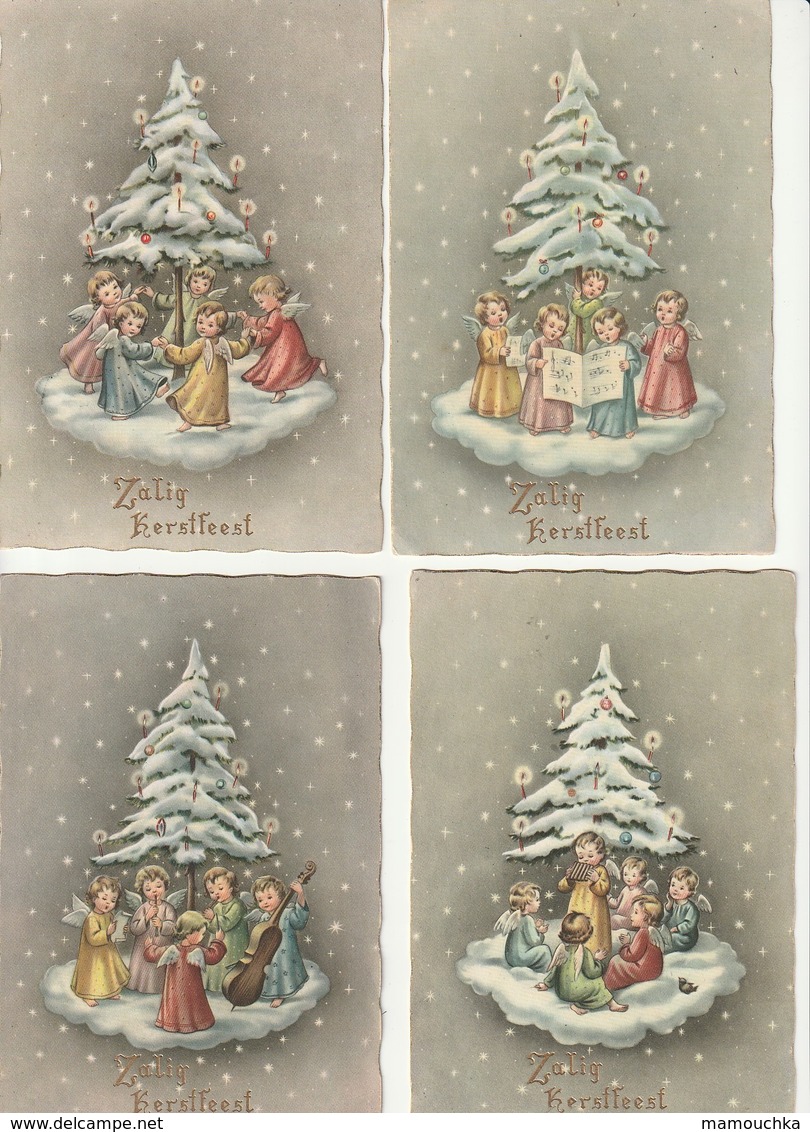 Lot 51 cartes Bonne Année, Joyeux Noël Gelukkig Nieuwjaar