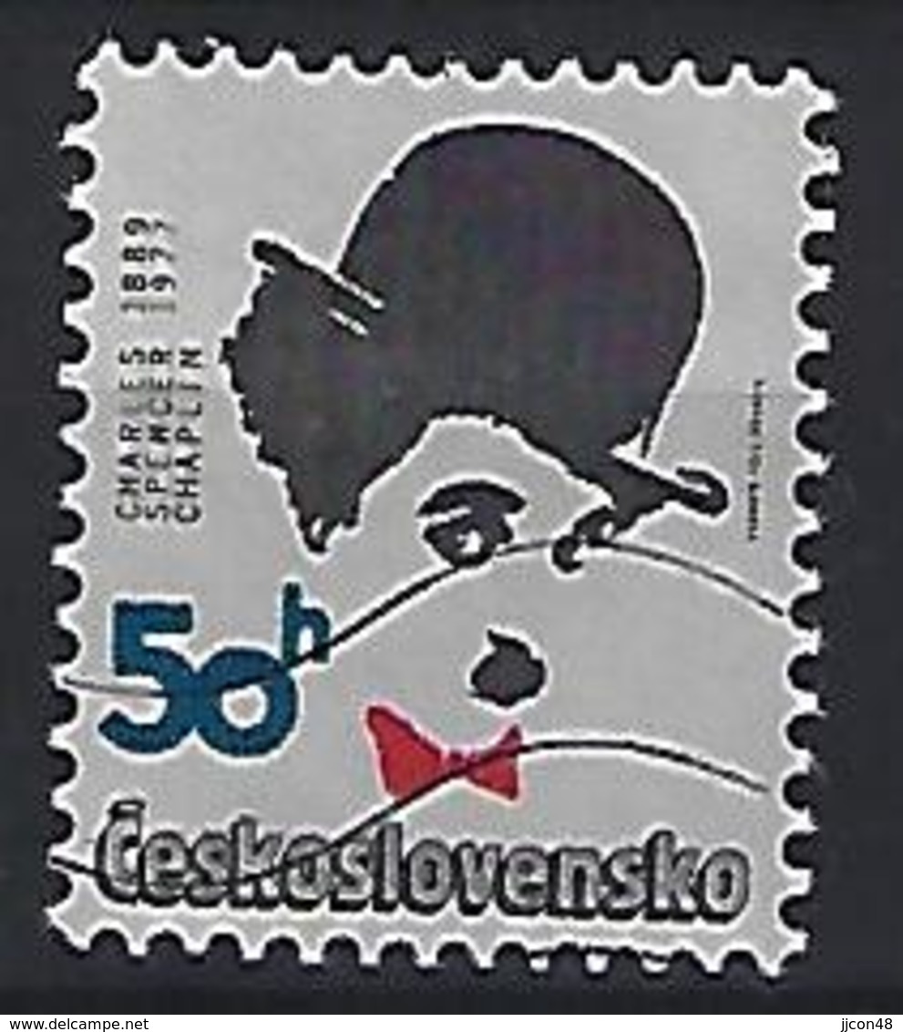 Czechoslovakia 1989  Charles S. Chaplin (o) Mi.2991 - Used Stamps