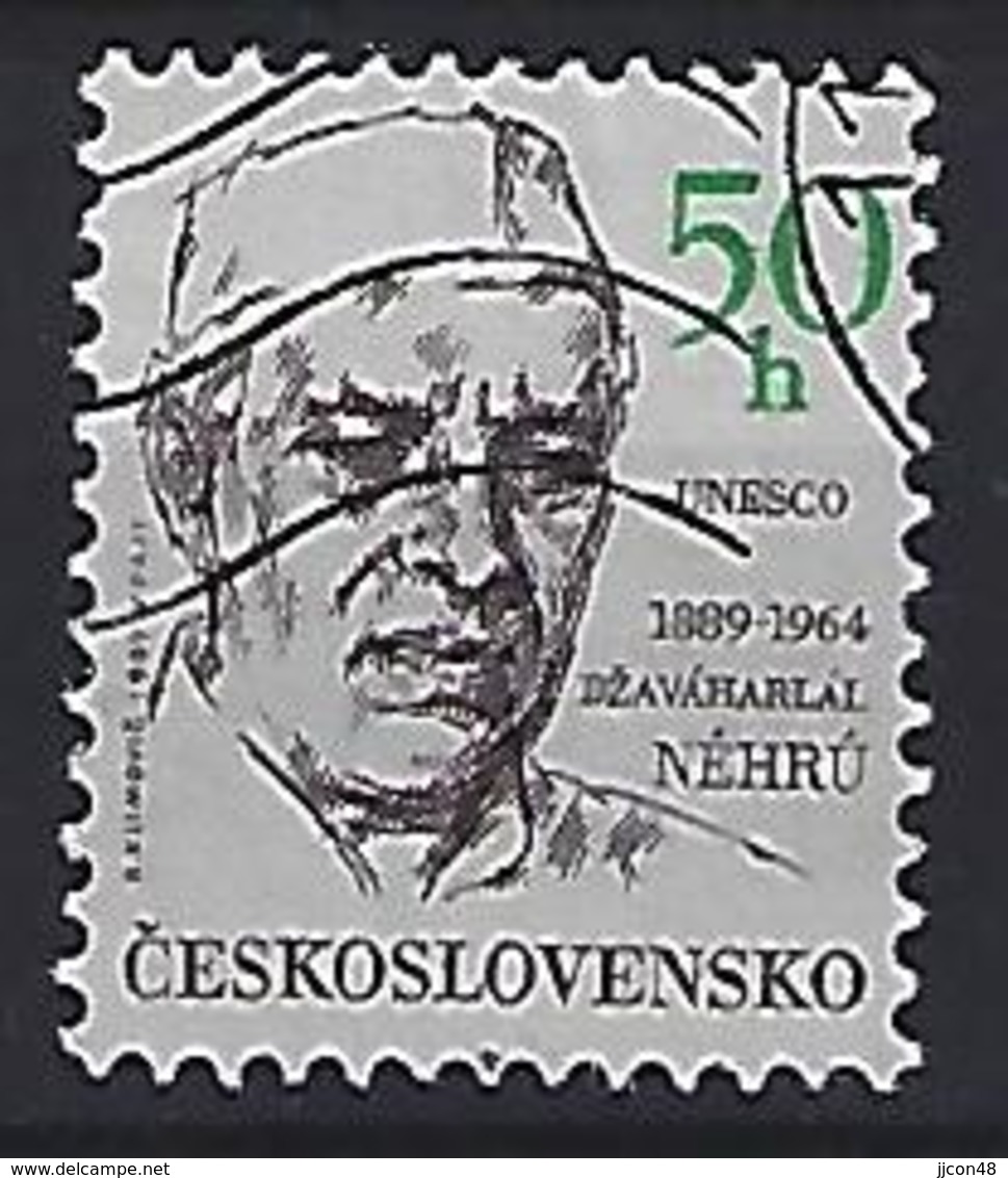 Czechoslovakia 1989  Jawaharlal Nehru (o) Mi.2992 - Used Stamps