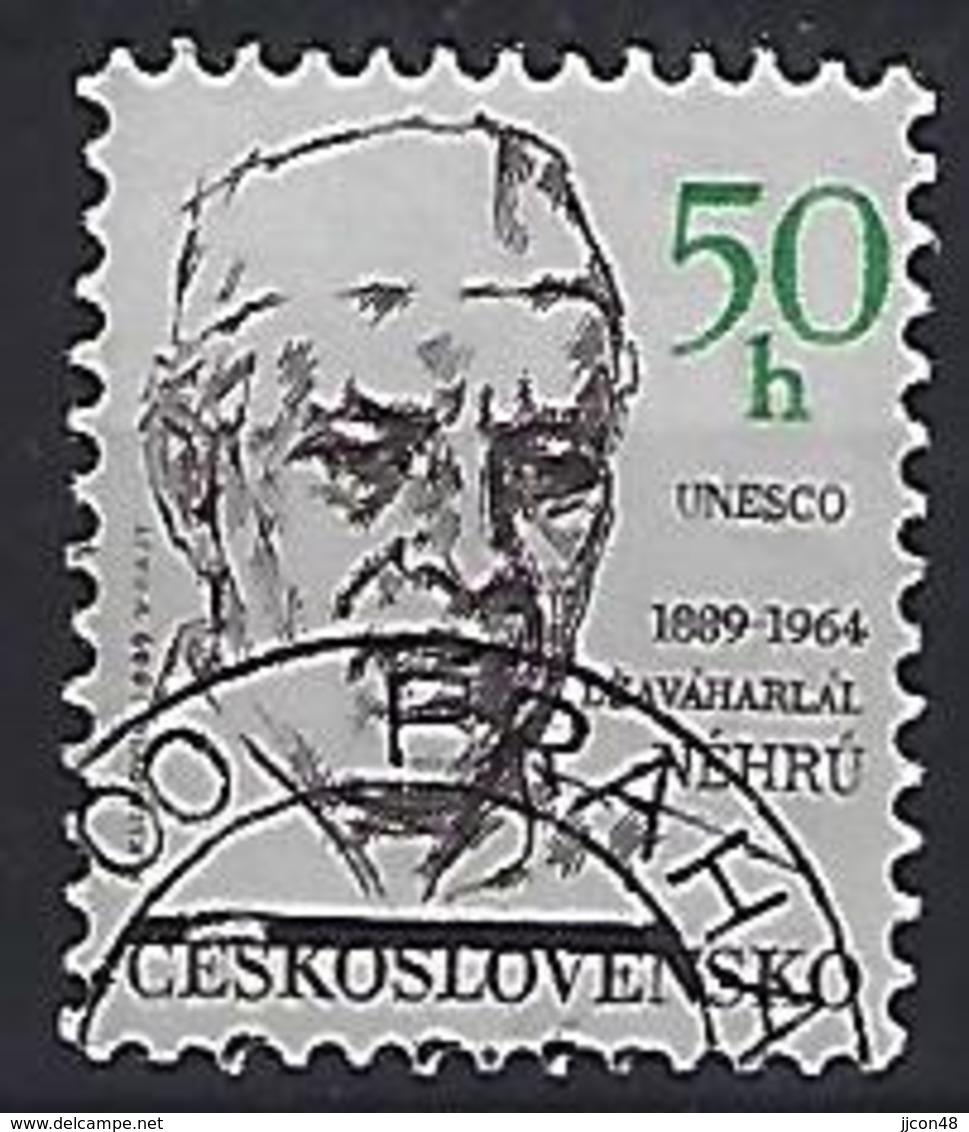 Czechoslovakia 1989  Jawaharlal Nehru (o) Mi.2992 - Used Stamps