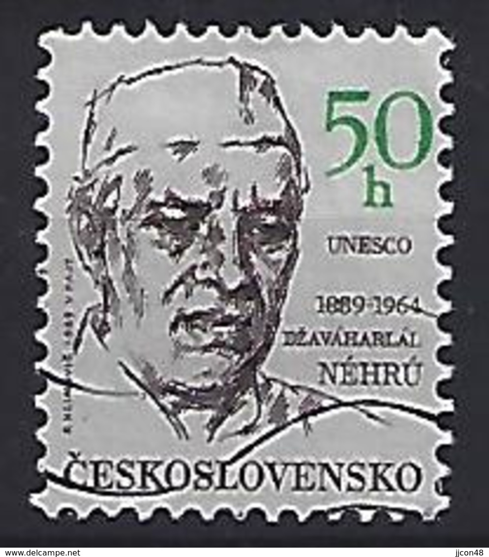 Czechoslovakia 1989  Jawaharlal Nehru (o) Mi.2992 - Used Stamps