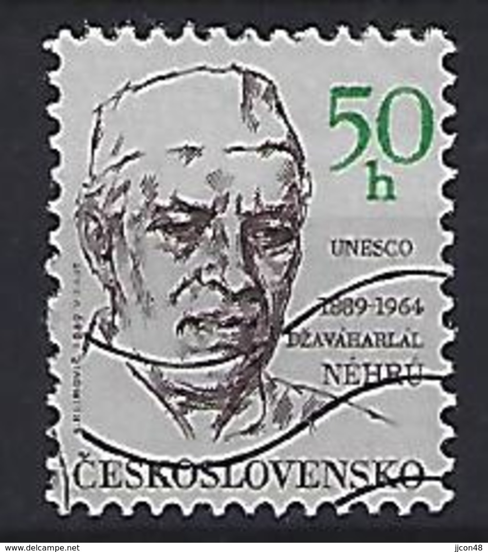 Czechoslovakia 1989  Jawaharlal Nehru (o) Mi.2992 - Used Stamps