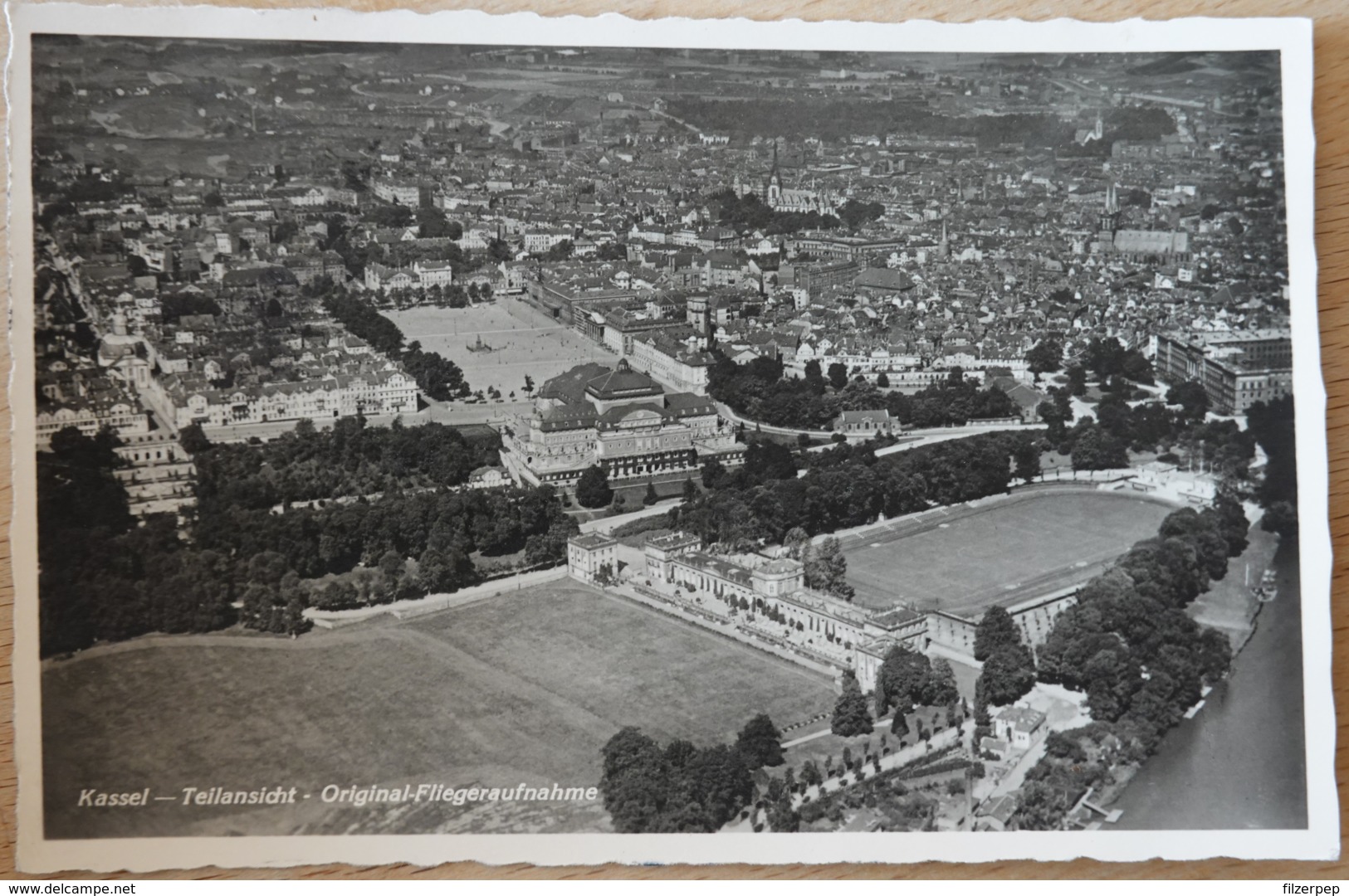 Kassel Teilansicht Original Fliegeraufnahme Feldpost 1940 - Kassel