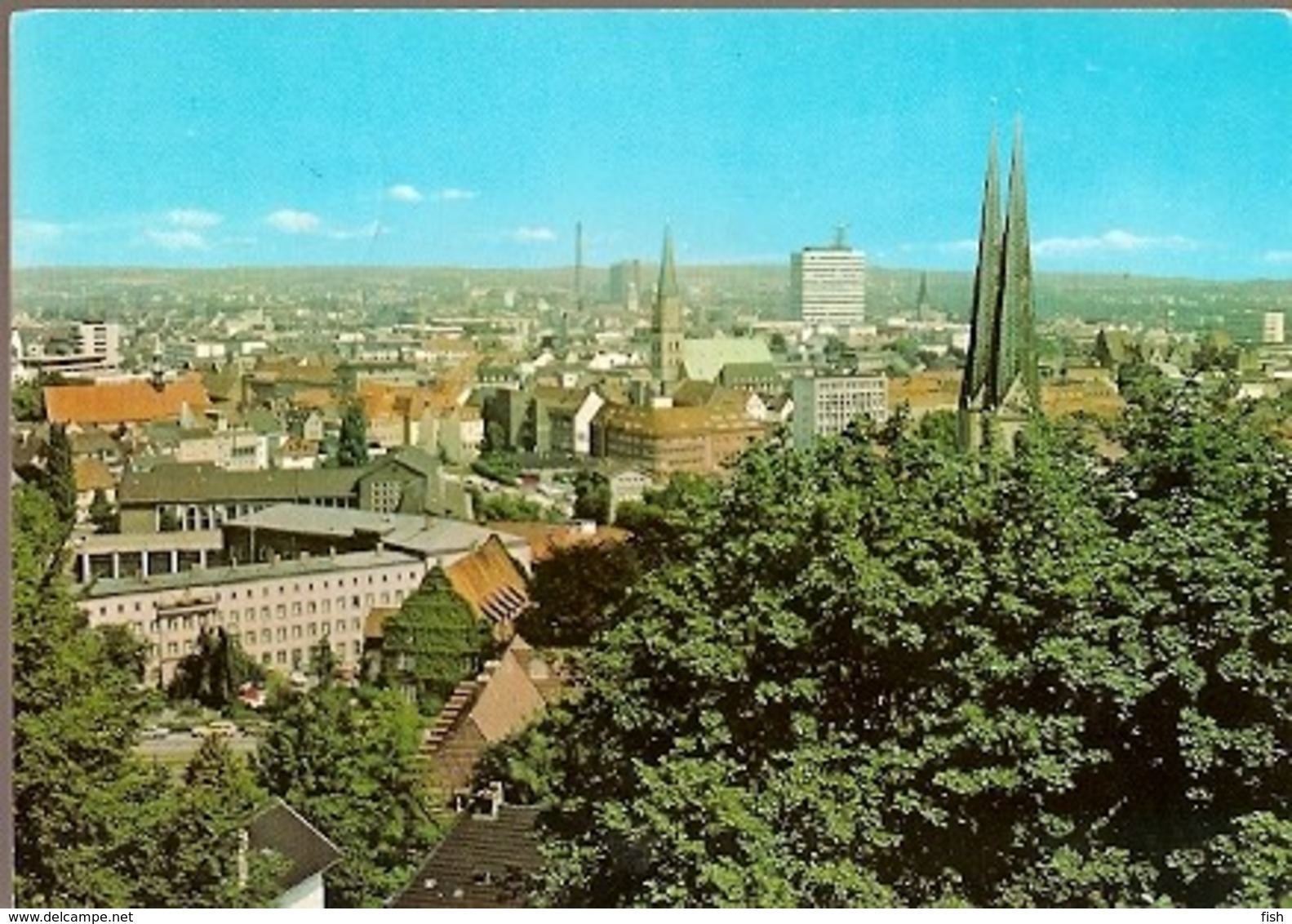 Germany & Circulated, Bielefeld, Blick Von Der Sparrenburg Auf Die Stadt, Restaurant Sparrenburg, Warstein 1971 (4800) - Other & Unclassified