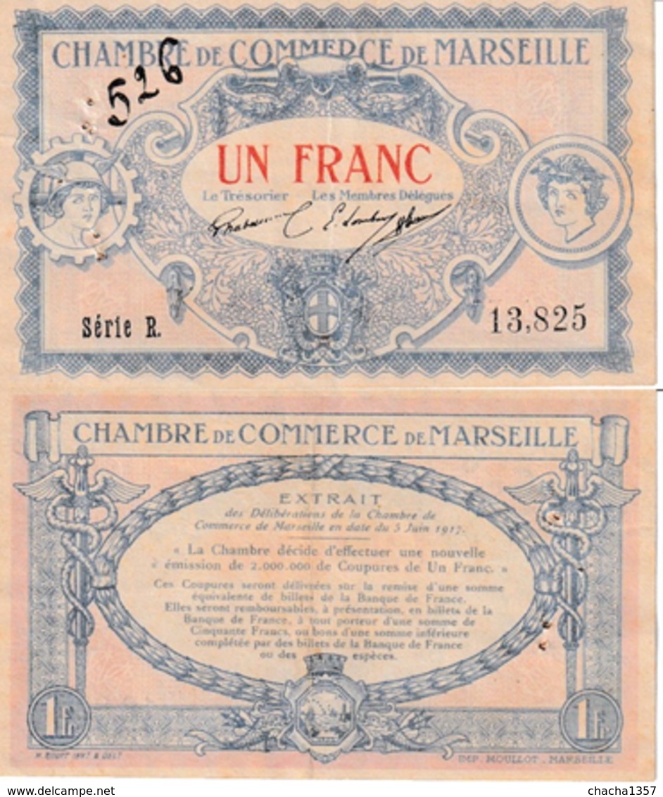 CdC Marseille 1 Franc - Chamber Of Commerce