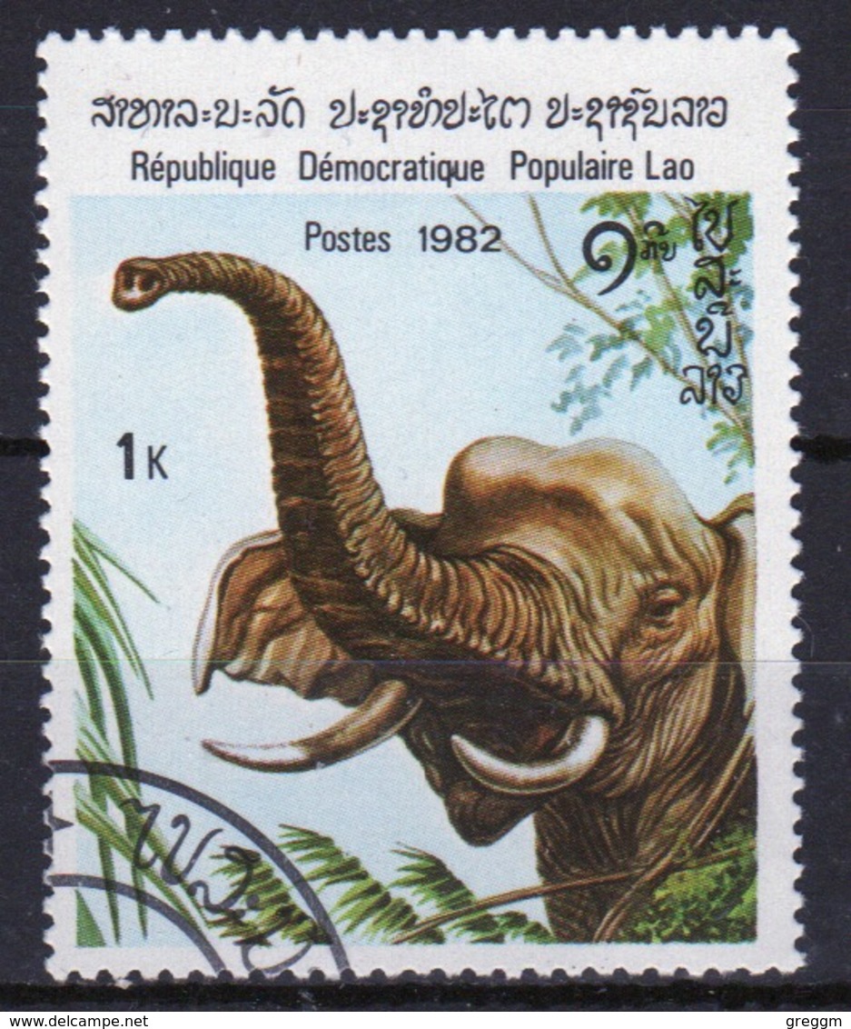 Laos 1982 Single 1k Stamp From The Indian Elephant Set. - Laos