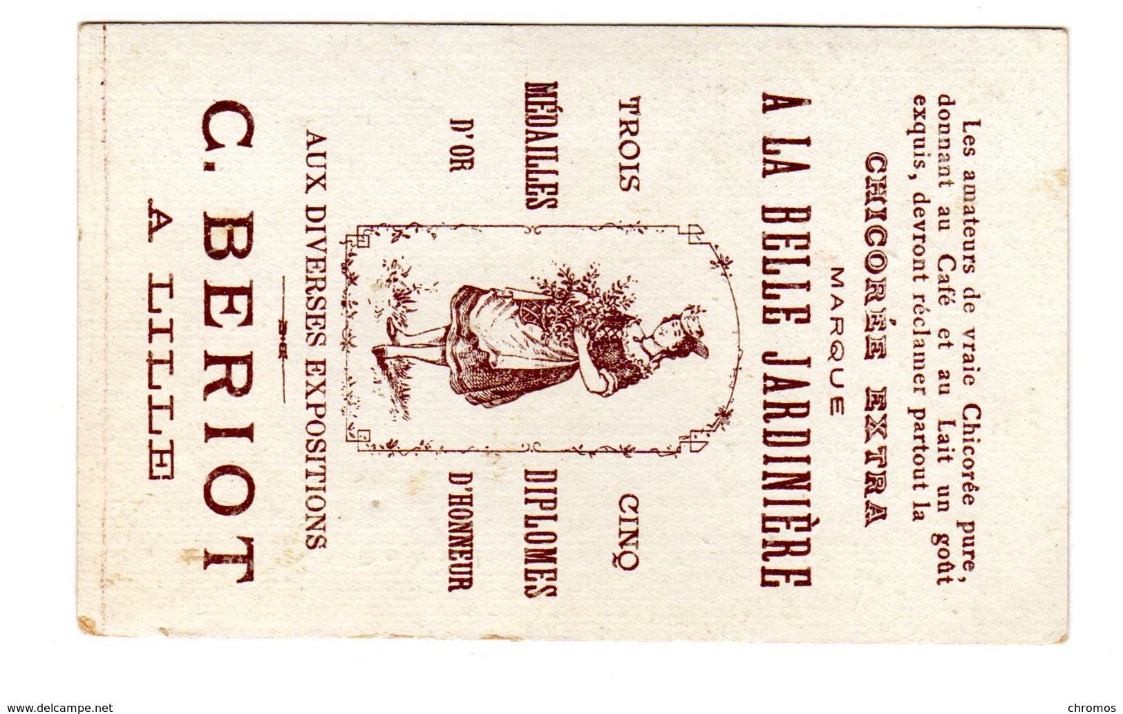 Chromo  France Gastronomique, Sarthe, Cidre..., Chicorée Bériot, Lille - Autres & Non Classés