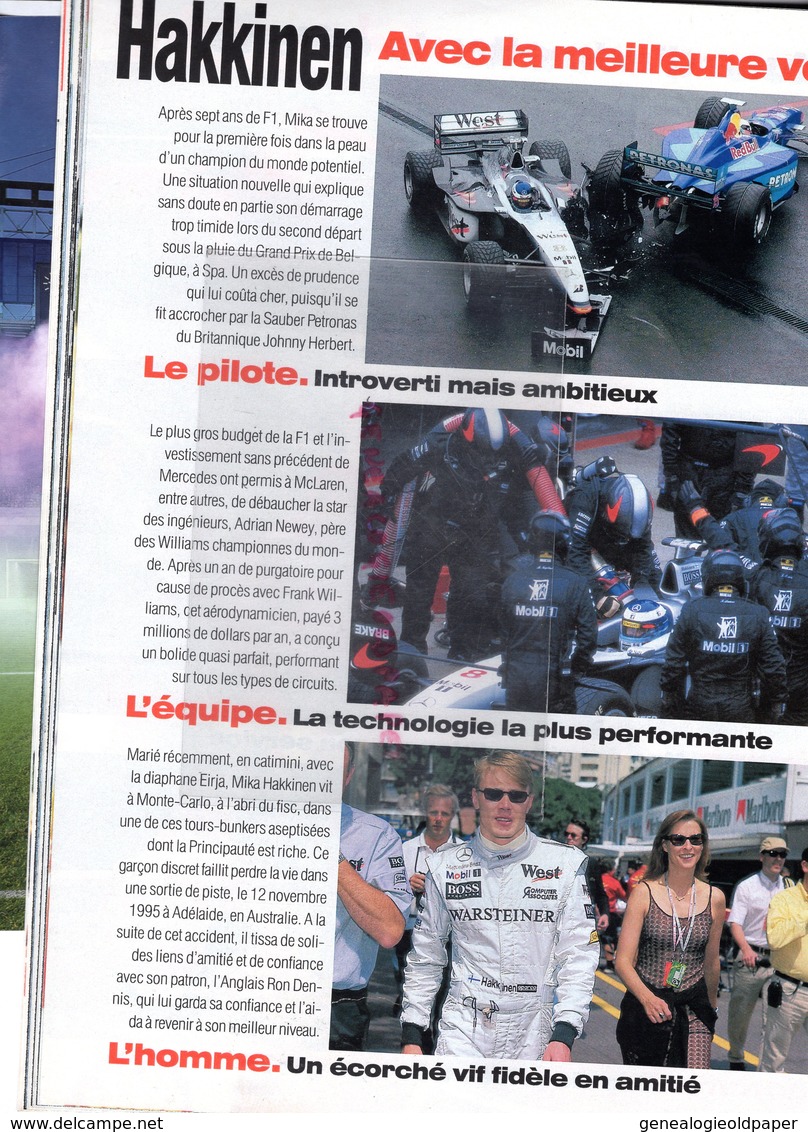 VSD N° 1098-10 SEPTEMBRE 1998- JOHNNY HALLYDAY -SCHUMACHER-CHARLIZE THERON-LE PEN MEGRET-VENISE