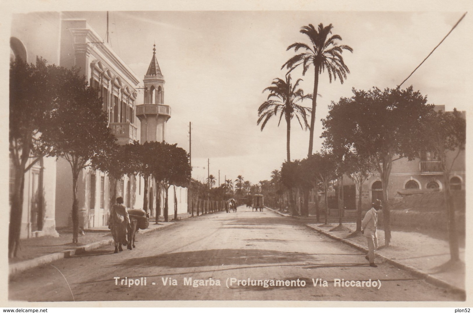 12644-TRIPOLI(LIBIA)-VIA MGARBA-EX COLONIE ITALIANE-FP - Libya