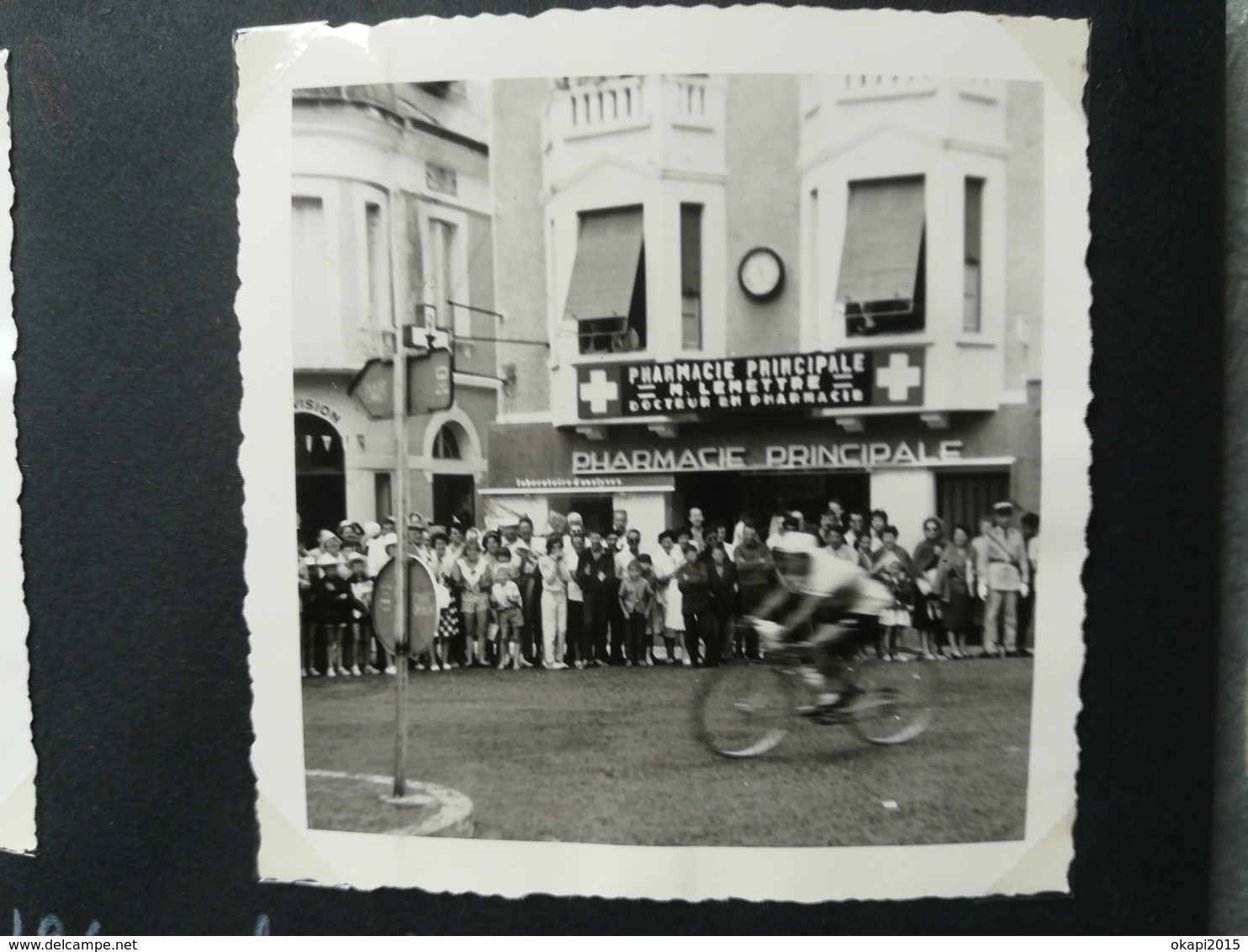 PHARMACIE "LEMETTRE" À ARGELÈS - GAZOST PYRÉNÉES FRANCE PASSAGE DU TOUR DE FRANCE PARC D UN HÔTEL EN 1961 14 PHOTOS - Argeles Gazost