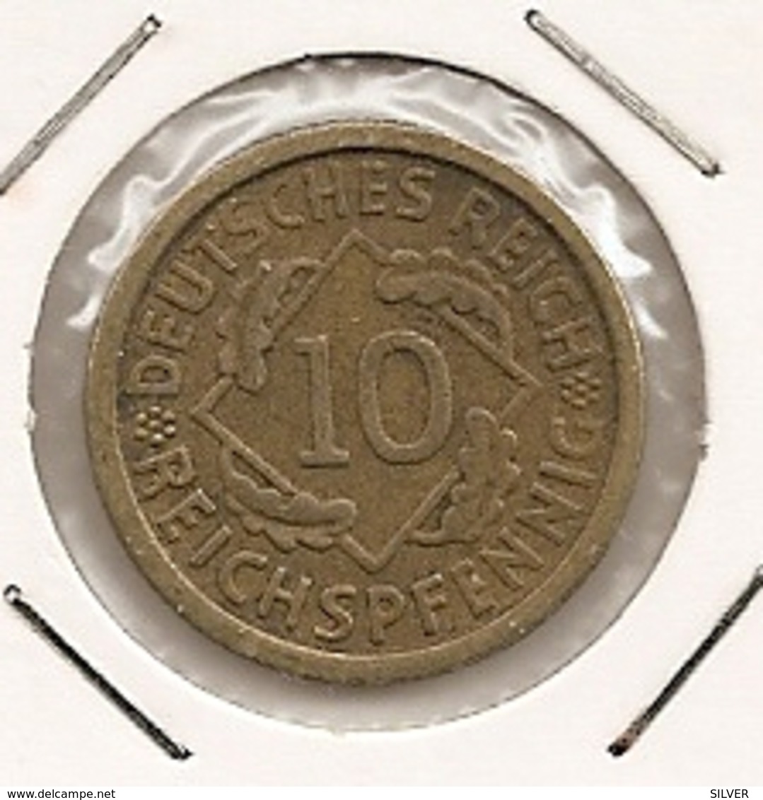 GERMANY ALLEMAGNE ALEMANHA 10 REICHPFENNIG 1934 WEINMAR REPUBLIC RARE ET RARE ETAT 257 - 10 Reichspfennig