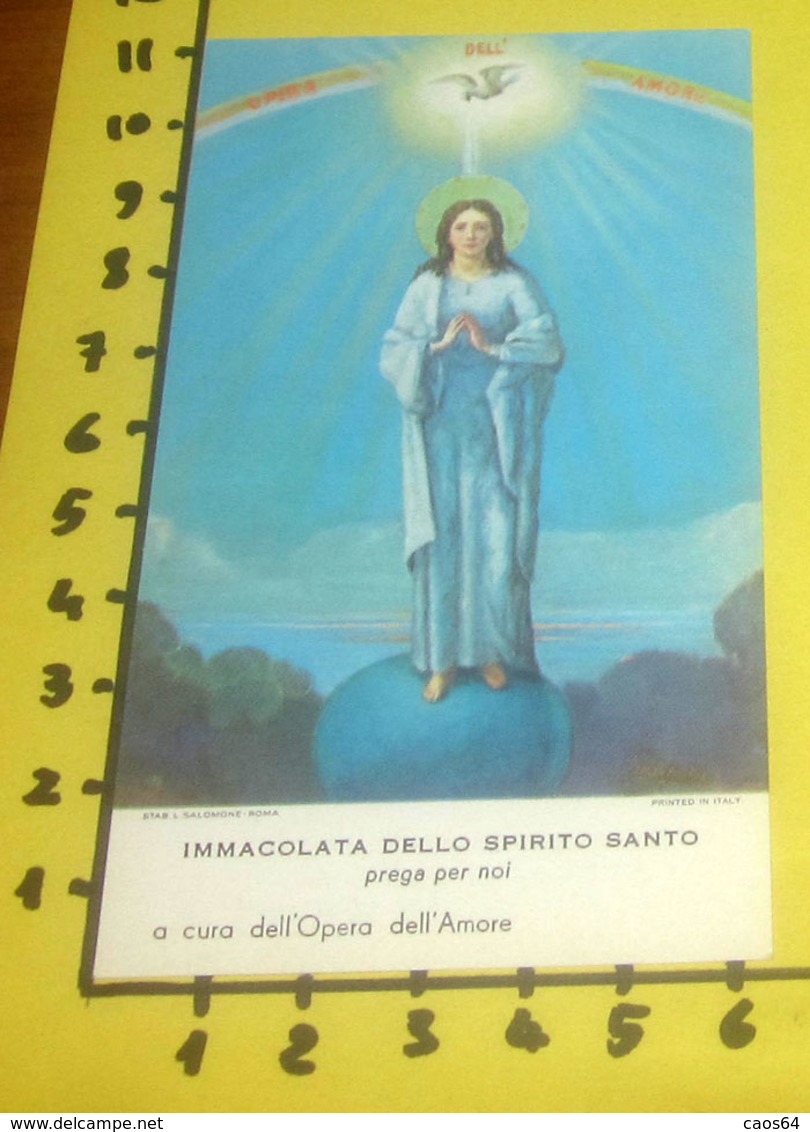 Immacolata Dello Spirito Santo 1975 SANTINO Pentecoste Universale - Devotion Images