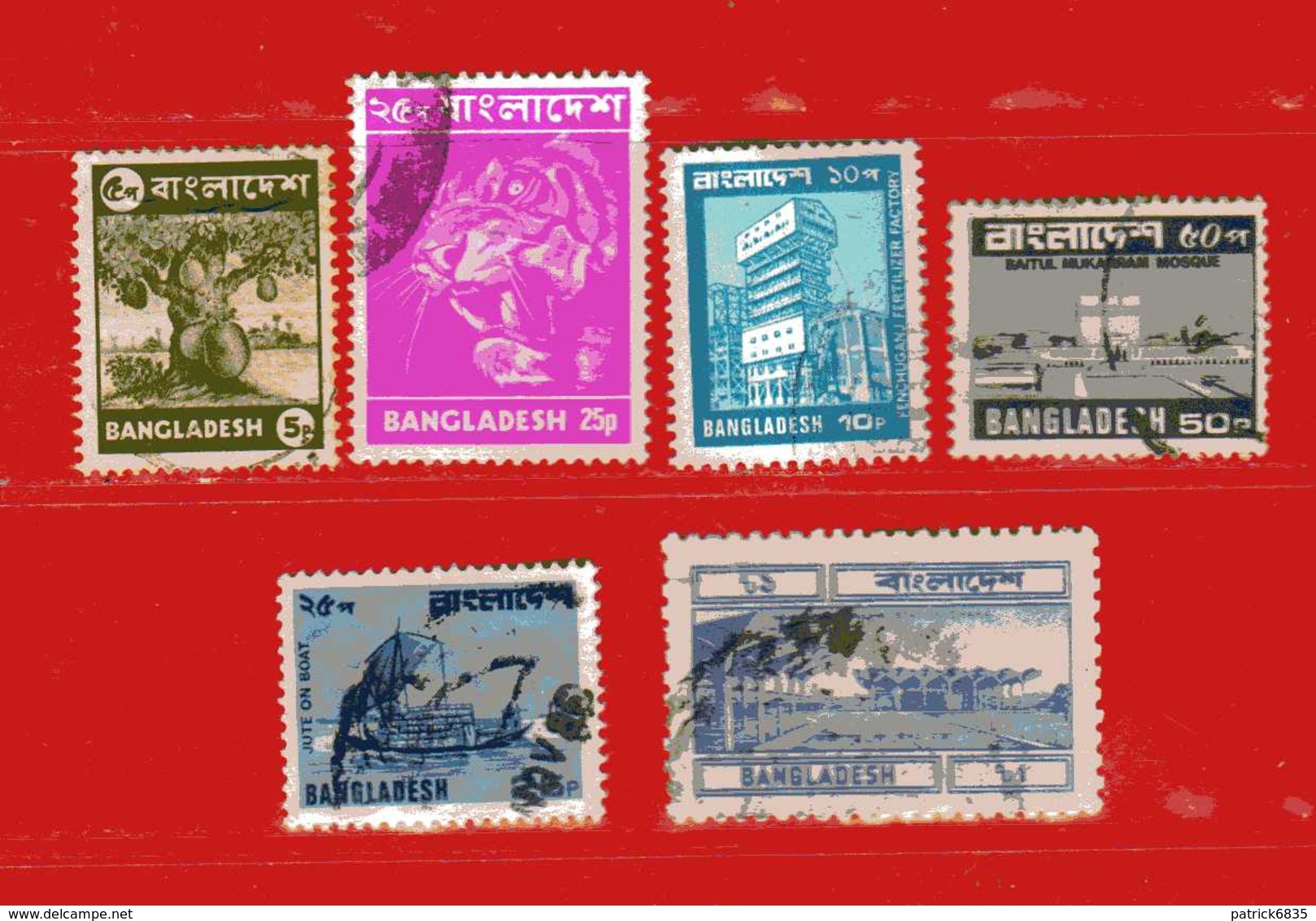 (Us3) ) BANGLADESH ° 1973 - 83.  Yvert 29-32-125-163-170A . Usato - Bangladesh