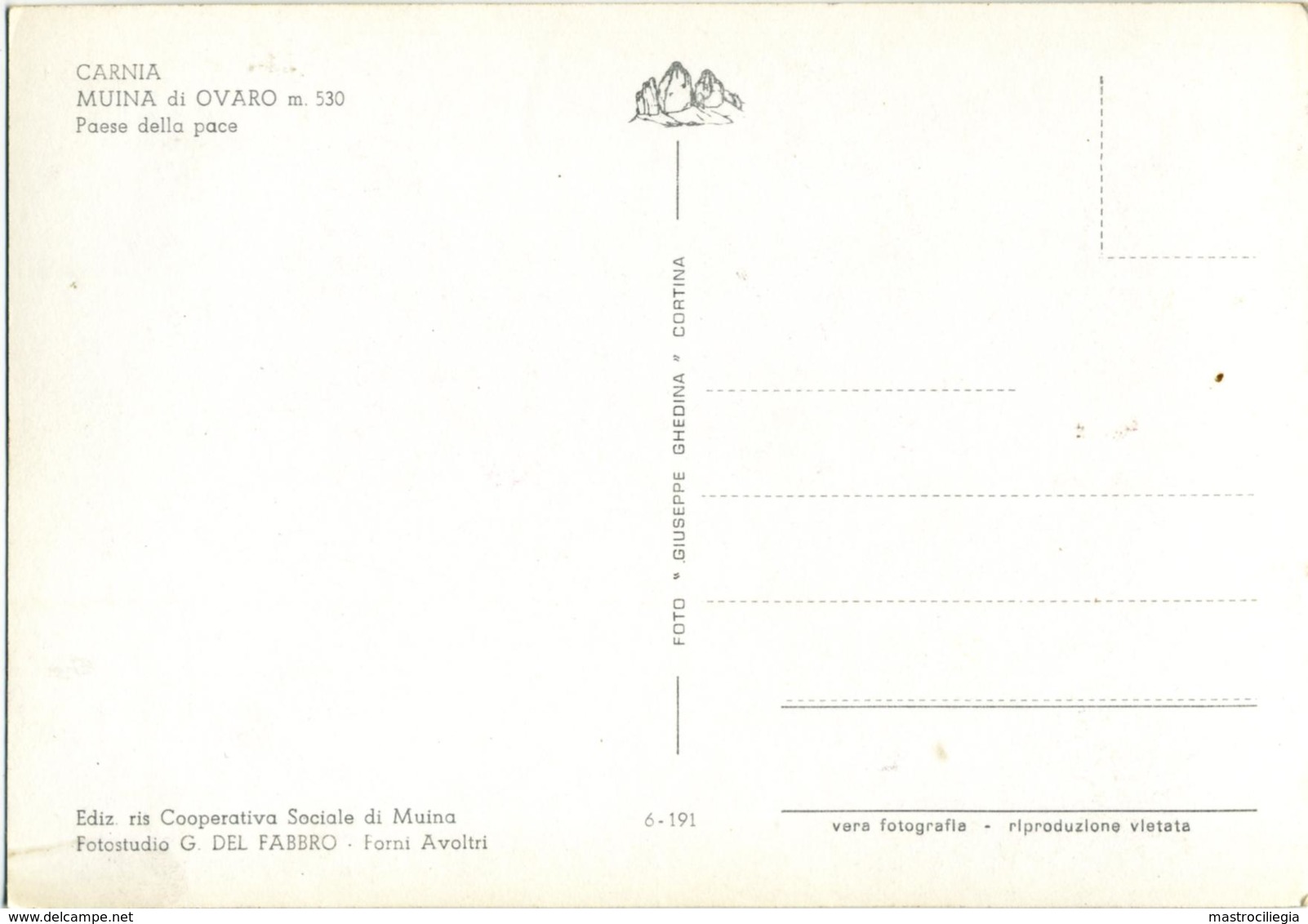 MUINA  OVARO  UDINE  Carnia  Panorama  Paese Della Pace - Udine