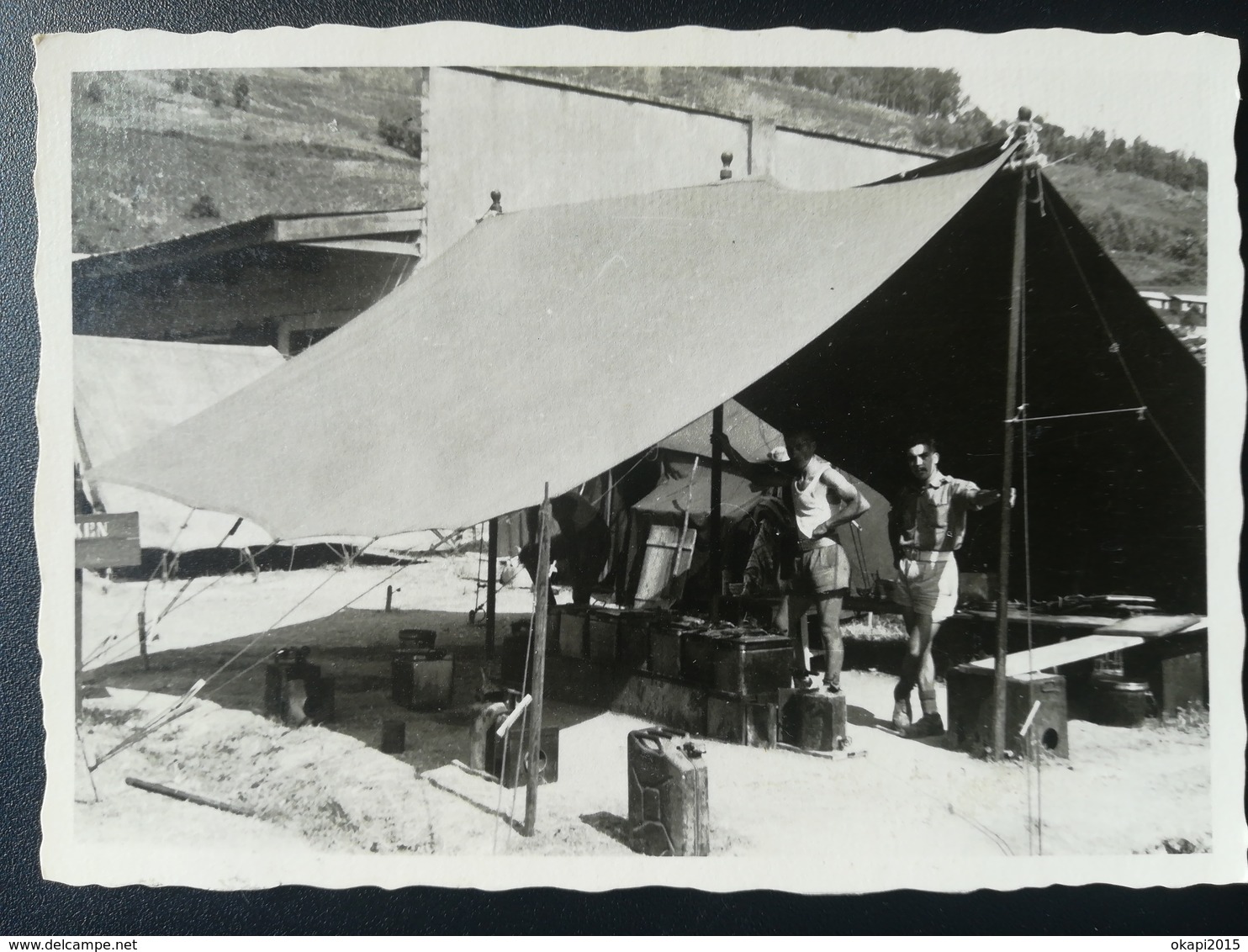 MILITAIRES PARA - COMMANDOS DE BELGIQUE DÉTACHÉS AU CONGO BELGE FIN ANNÉES 1950 LOT 15 PHOTOS Et 2 Cartes - Photos - Guerre, Militaire