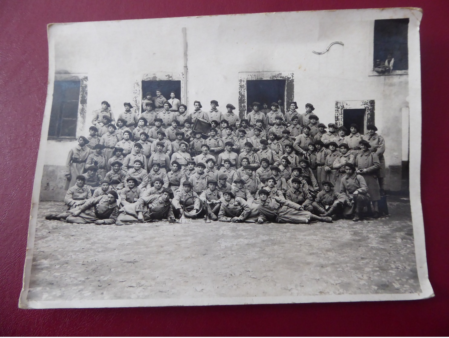 PHOTO  MILITARIA  Guerre  De  14 - 18   Groupe  De  Soldats  Du  129e  CHASSEURS - Guerre, Militaire