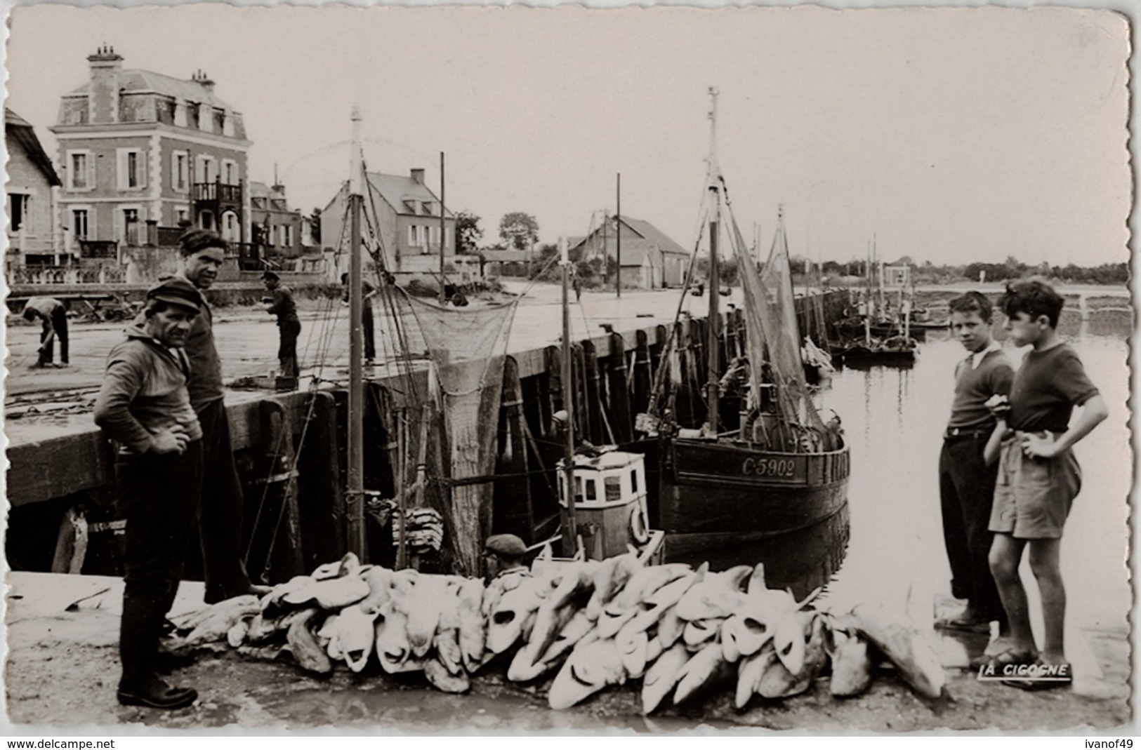 14 - GRANDCAMP-les-BAINS -CPSM -  Retour De Pêche - Bateaux, Pêcheurs - Altri & Non Classificati