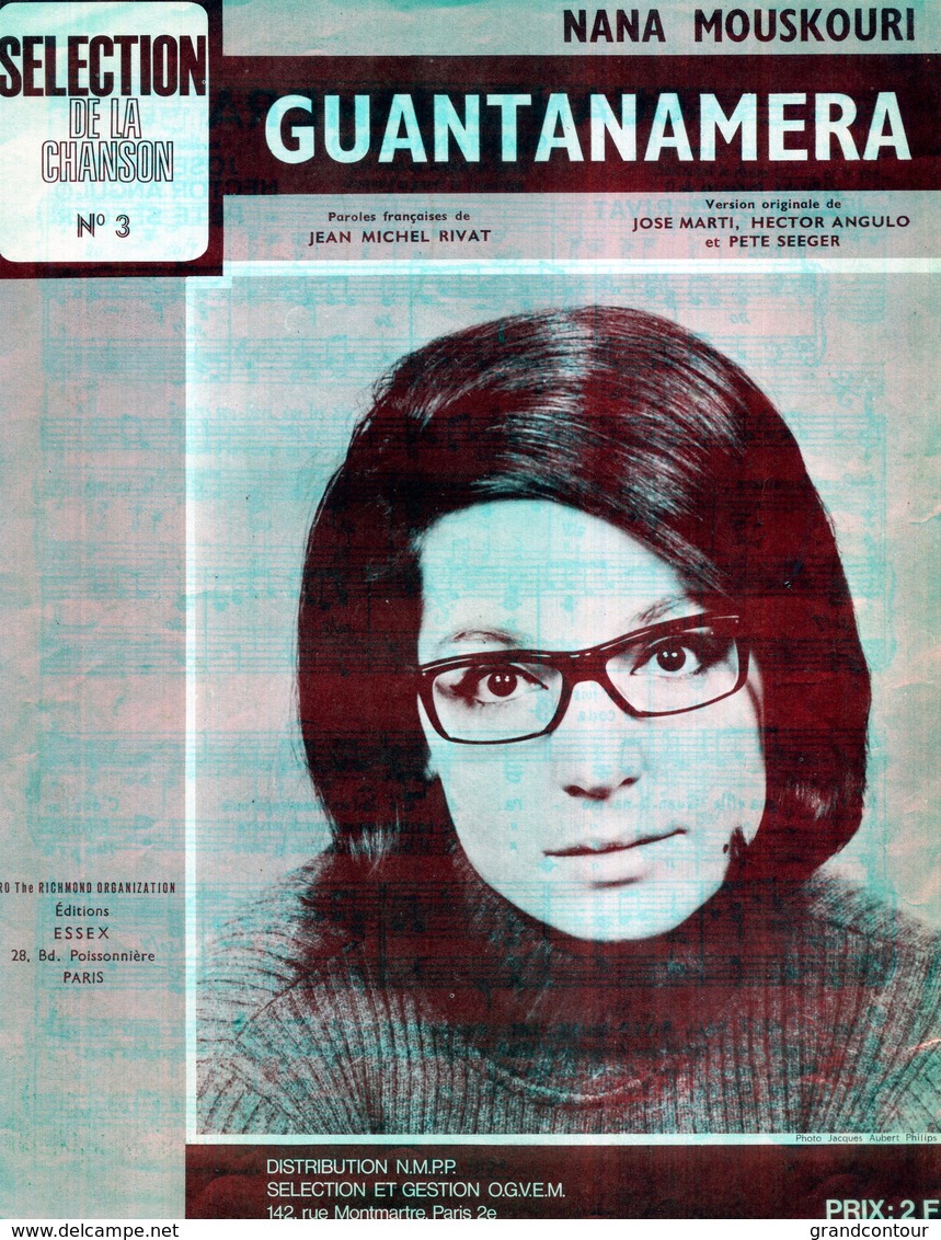 PARTITION NANA MOUSKOURI - Partitions Musicales Anciennes