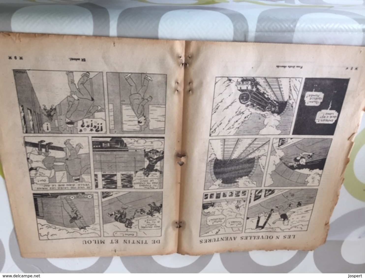 BD HERGE "Le Petit Vingtième" TINTIN QUICK ET FLUPKE JO ET ZETTE ..11.11.1937 N°45. ETAT: Voir 4 Scans, COMPLET - Hergé