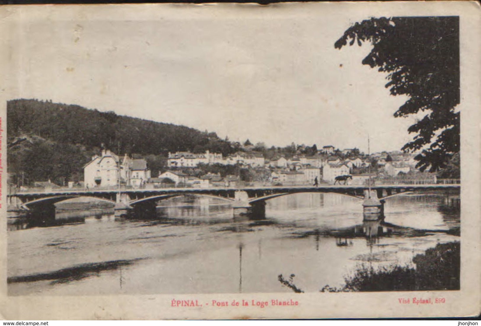 France - Postcard Unused - Epinal - Bridge Of The White Lodge - 2/scans - Etival Clairefontaine