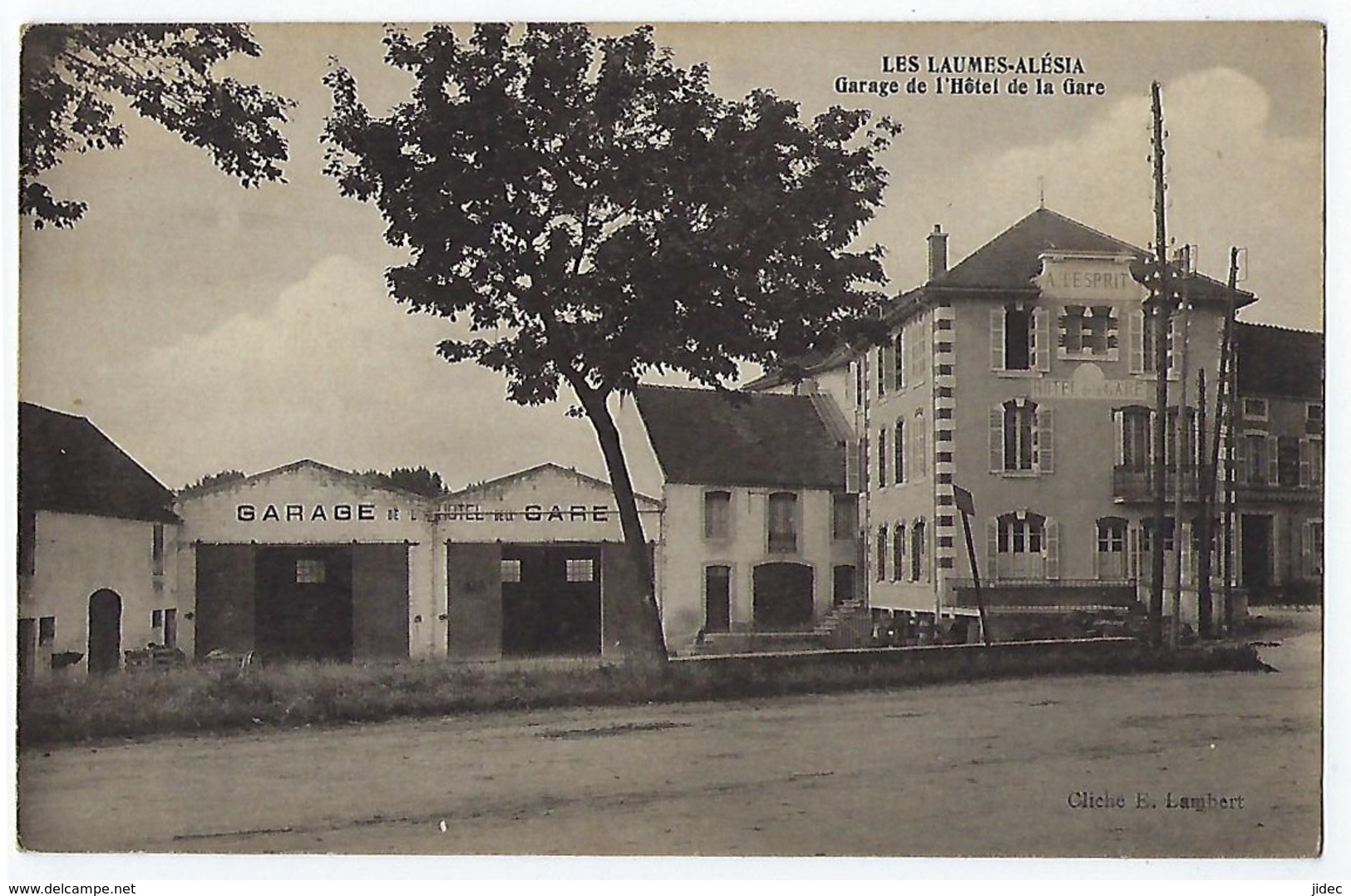 CPA 21 Côte D'or Venarey Les Laumes Alésia Garagede L'hôtel De La Gare Près De Montbard Arnay Sous Vitteaux Darcey - Venarey Les Laumes