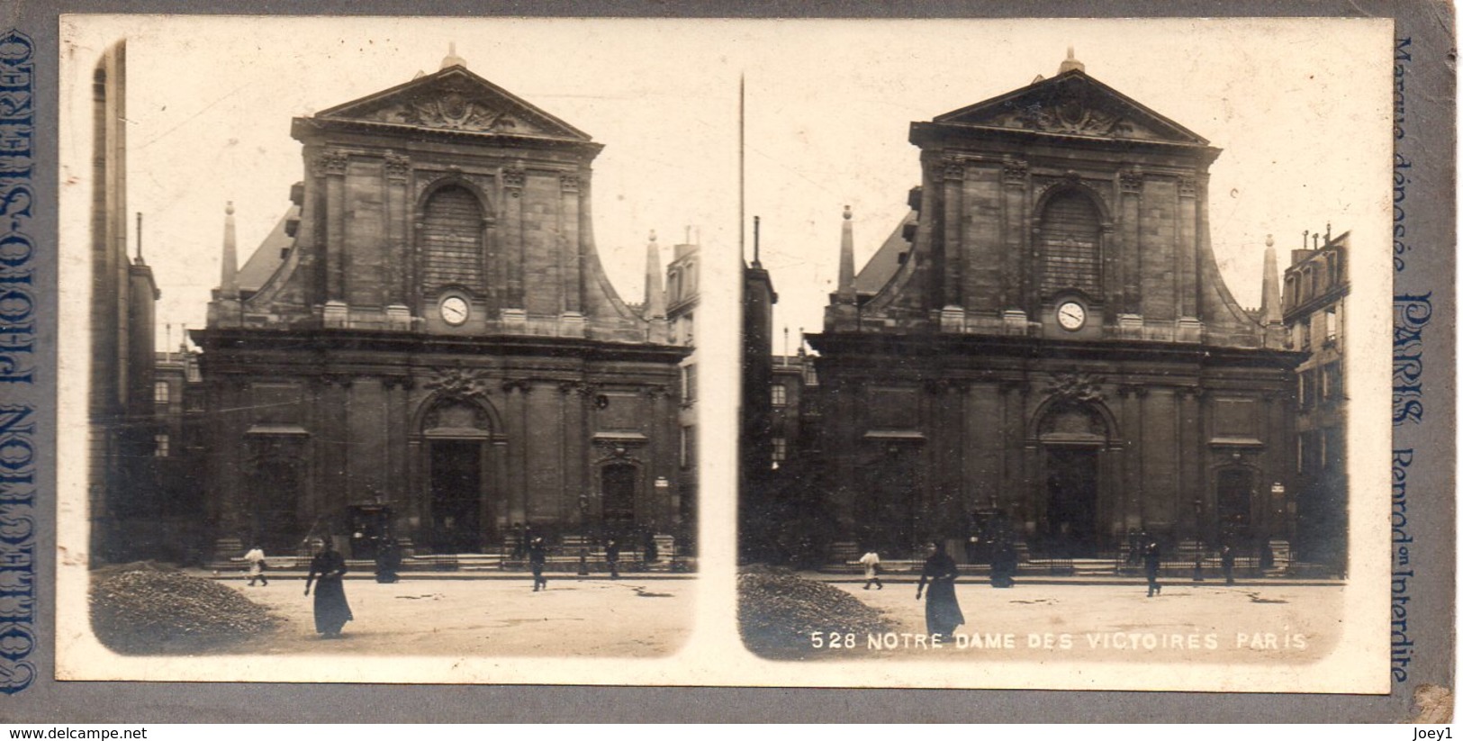 Photo Stéréo Notre Dame Des Victoires, Paris. - Stereoscopic