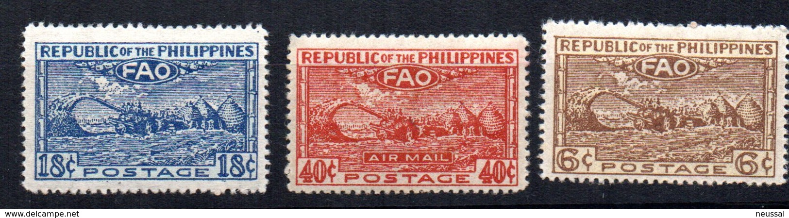 Sellos Nº 342/3 + A-38 Filipinas - Philippines