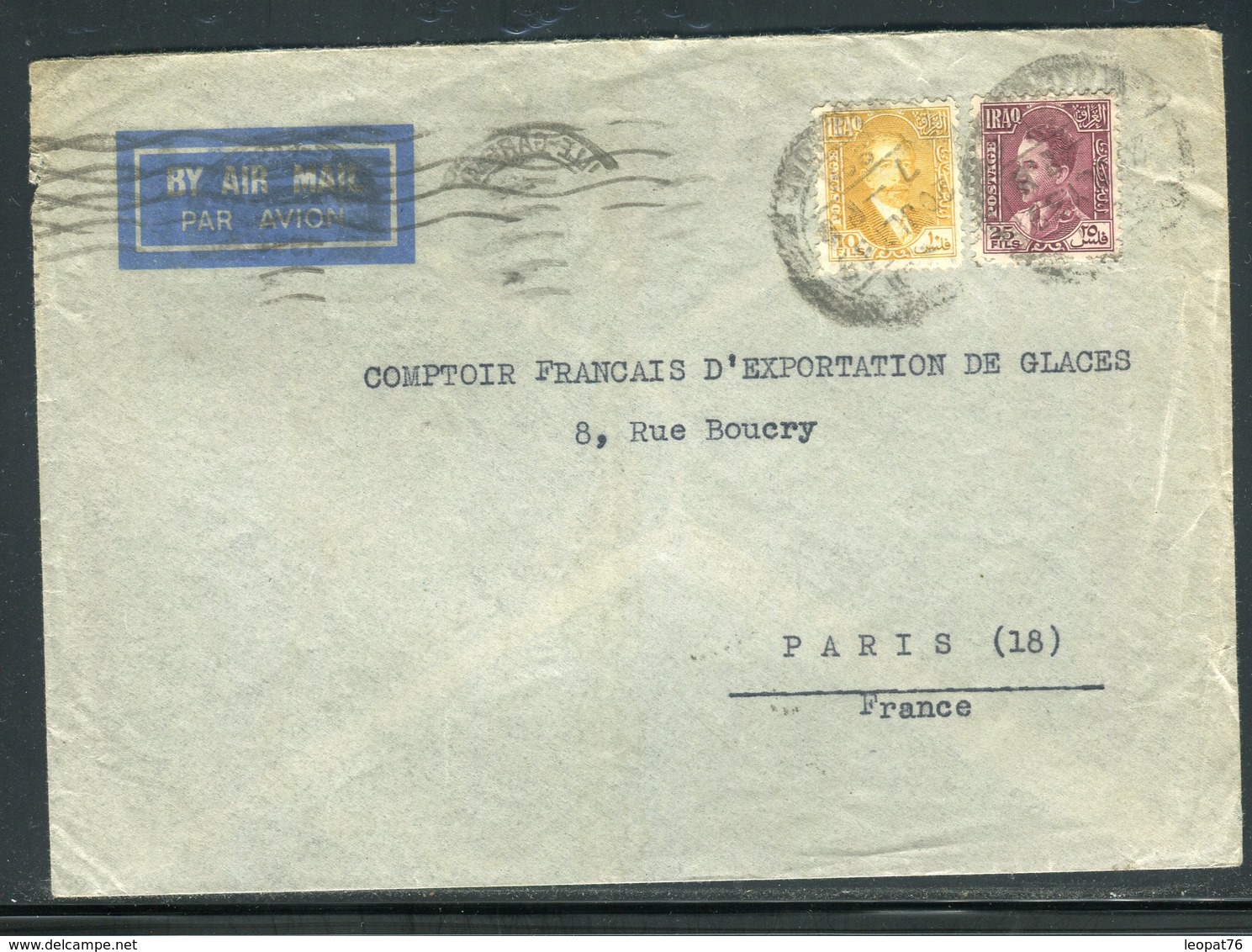 Iraq - Enveloppe De Baghdad Pour Paris En 1939 - Prix Fixe - Réf JJ 193 - Iraq