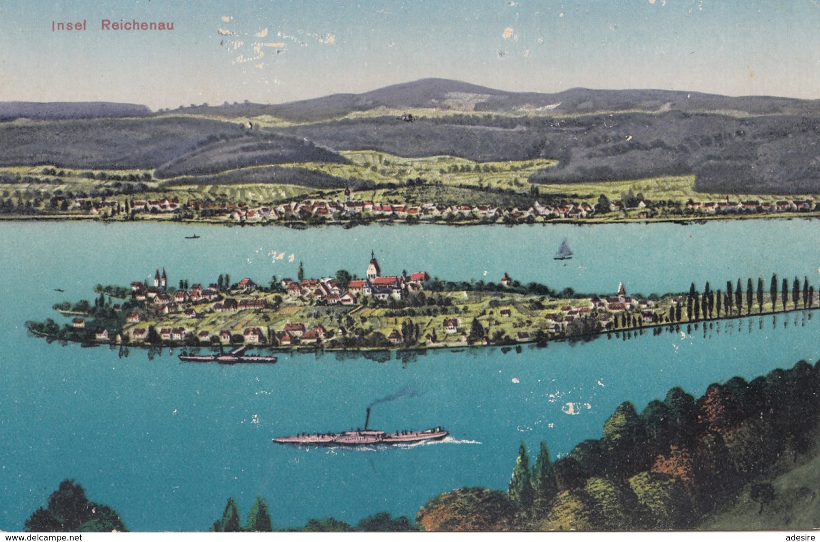 Insel REICHENAU - 1923, Transportspuren - Sonstige & Ohne Zuordnung