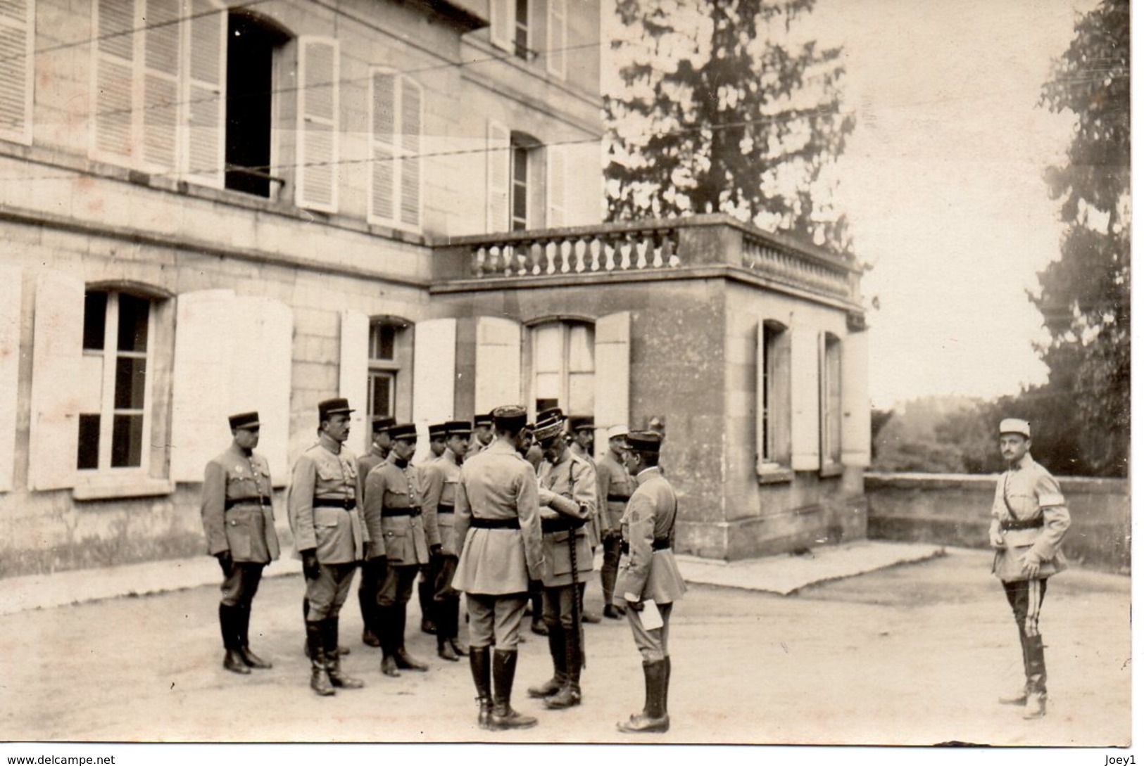Photo Officiers Français Format 9/14. - Krieg, Militär