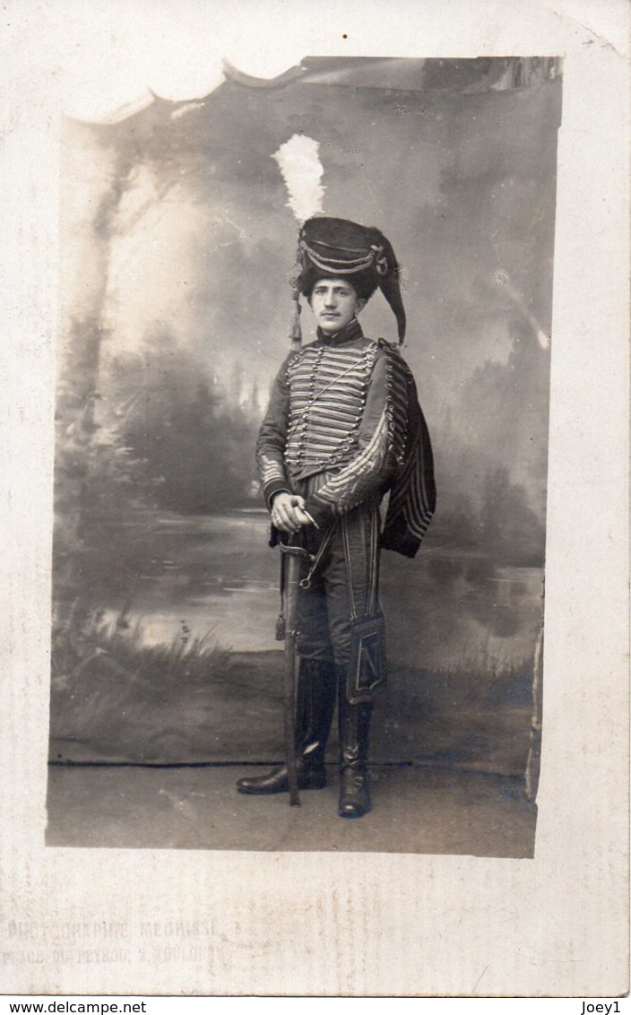 Photo Carte D Un Grenadier,photographié à  Toulouse. - War, Military