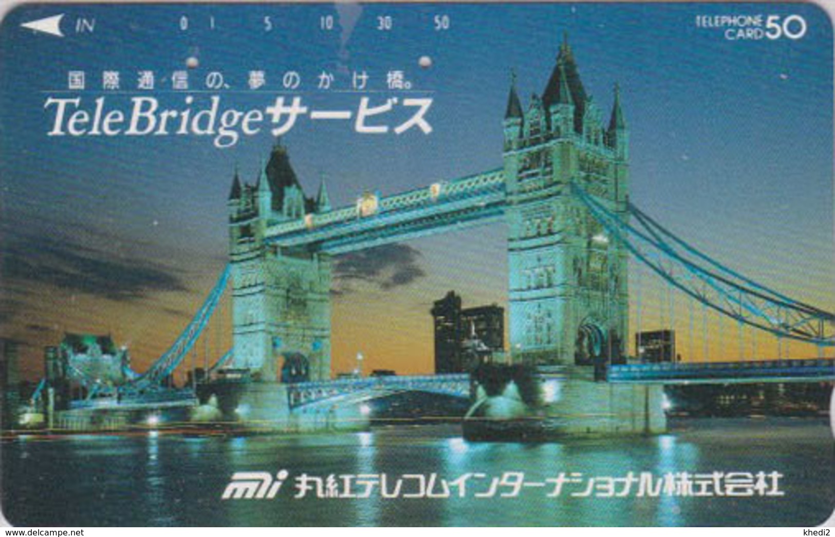 Télécarte Ancienne Japon / 110-011 - ANGLETERRE  - PONT - London TOWER BRIDGE - England Rel Japan Phonecard - Site 157 - Paisajes